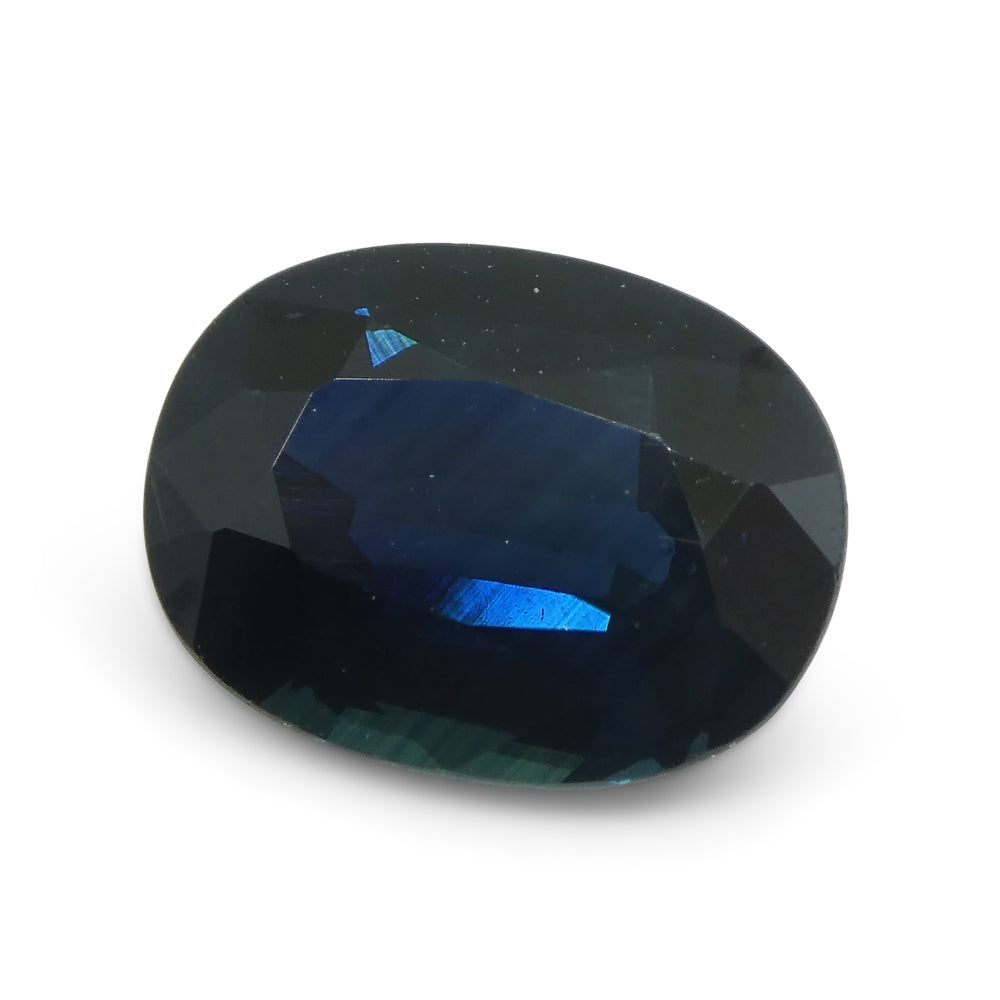 2.19ct Blue Sapphire Oval IGI Certified Ethiopian - Skyjems Wholesale Gemstones