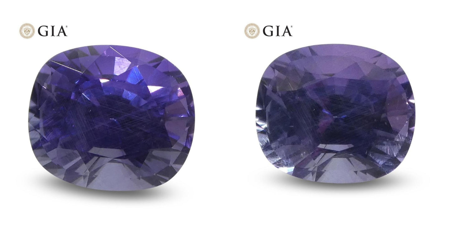 1.56ct Oval Color Change Sapphire GIA Certified Sri Lanka Unheated, Bluish Violet to Purple - Skyjems Wholesale Gemstones