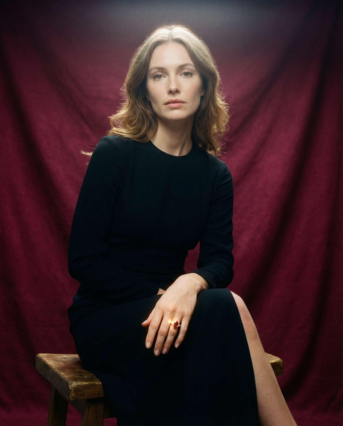 2.18ct Oval Red Ruby, Diamond Three Stone Engagement Ring set in Platinum, GIA Certified Unheated, Madagascar