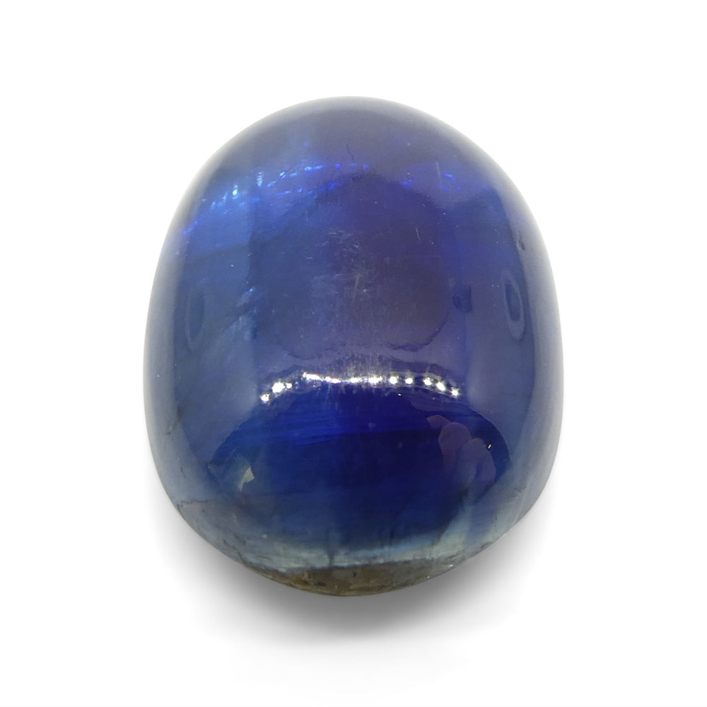 6.78ct Oval Cabochon Blue Kyanite from Brazil - Skyjems Wholesale Gemstones