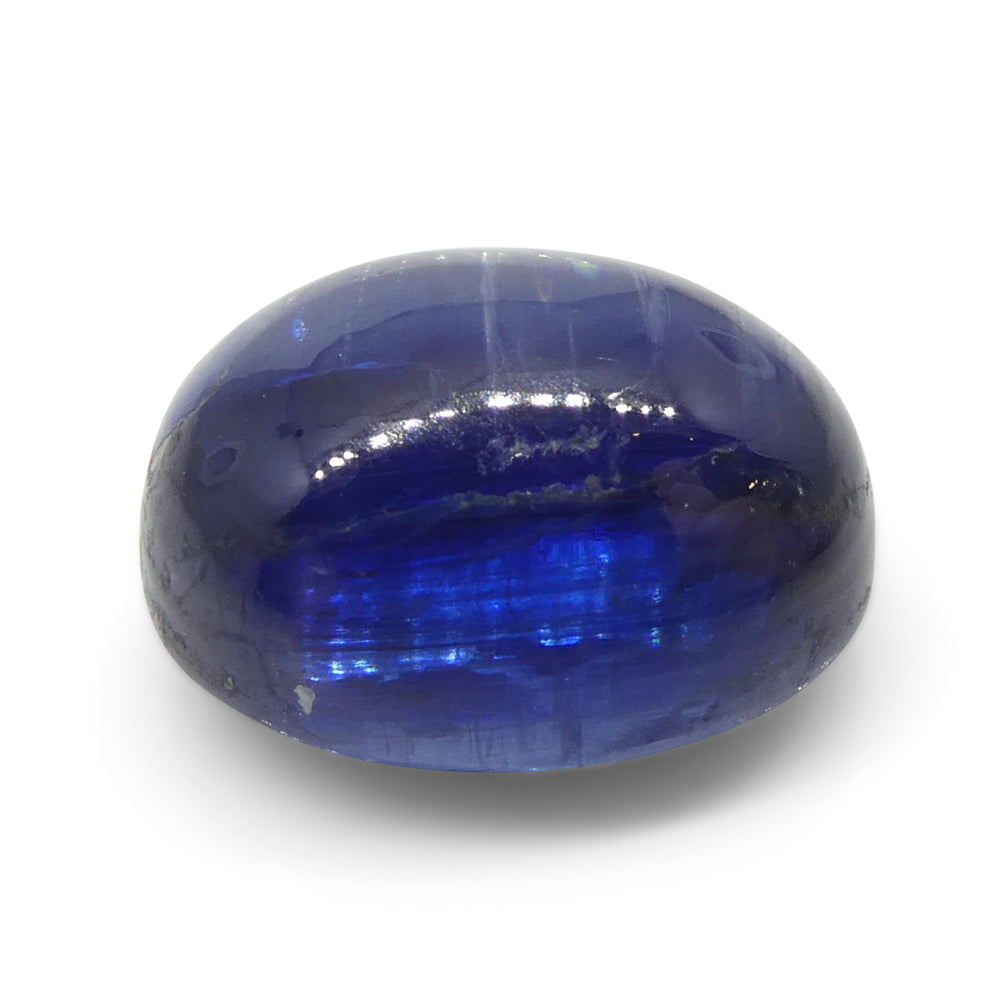 4.92ct Oval Cabochon Blue Kyanite from Brazil