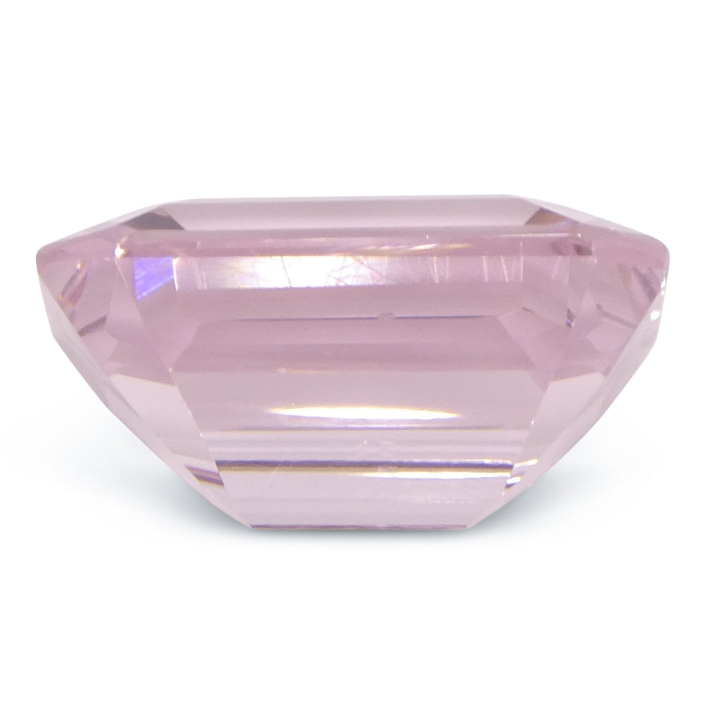 4.74ct Octagonal/Emerald Cut Orangy Pink Morganite from Brazil, Unheated - Skyjems Wholesale Gemstones