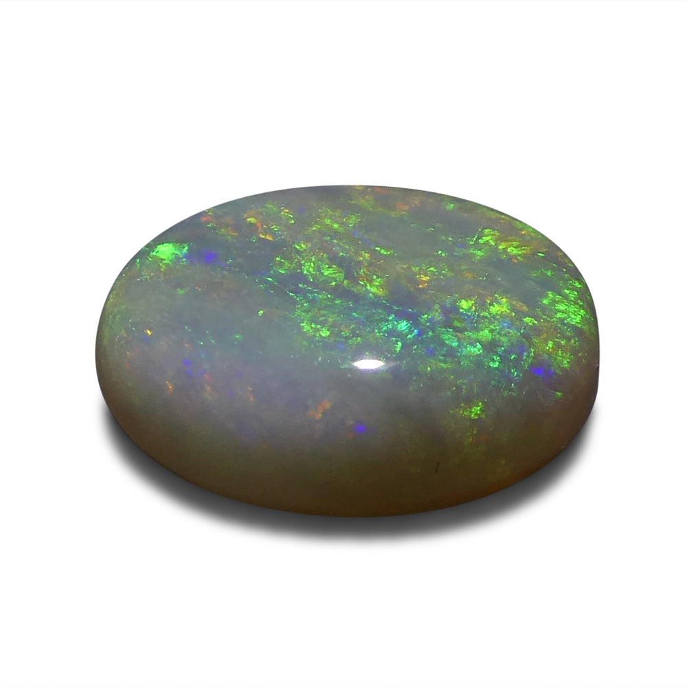 1.52ct Oval Cabochon White Opal from Australia - Skyjems Wholesale Gemstones