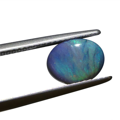 1.31ct Oval Cabochon Black Opal from Australia - Skyjems Wholesale Gemstones