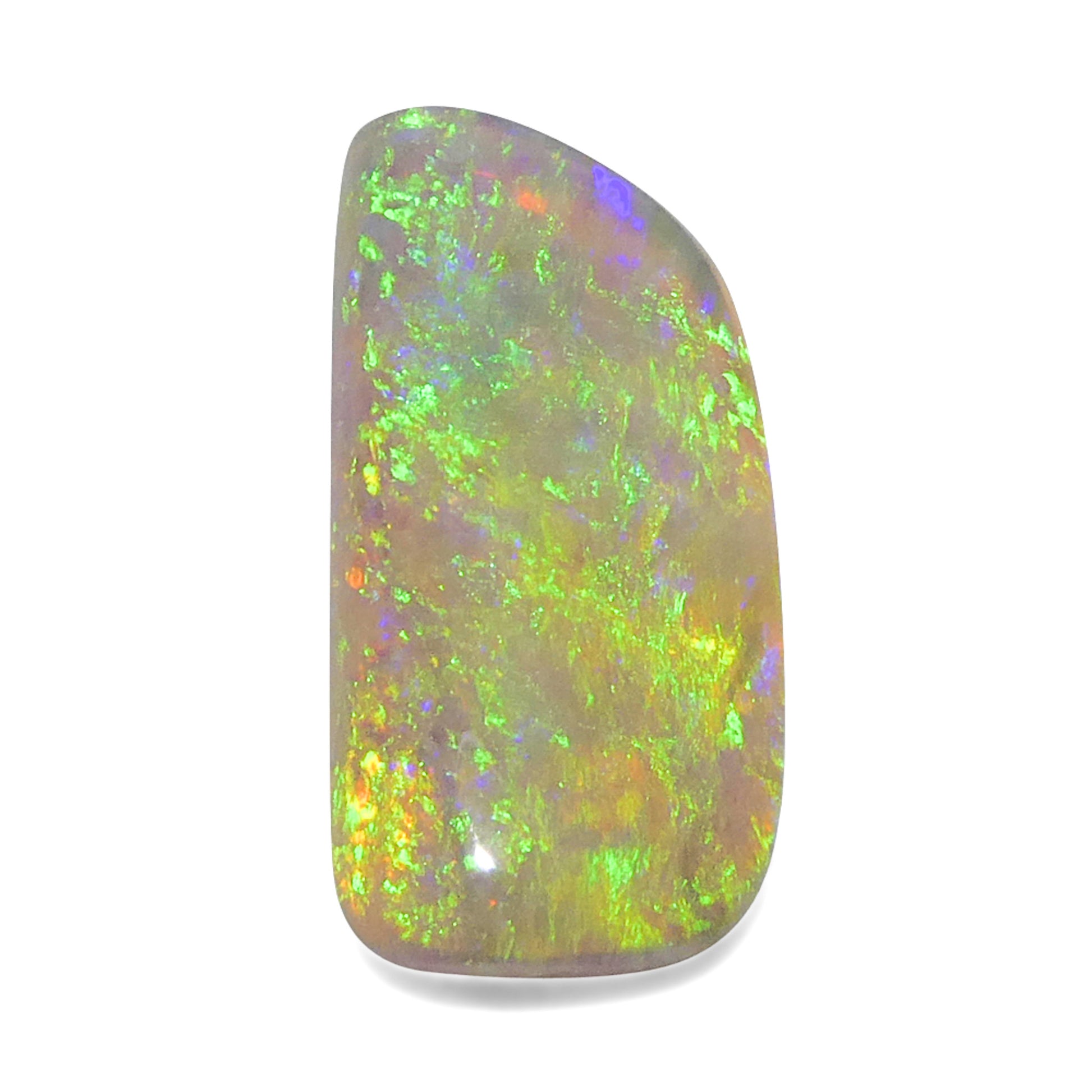 3.18ct Freeform Cabochon White Opal from Australia - Skyjems Wholesale Gemstones