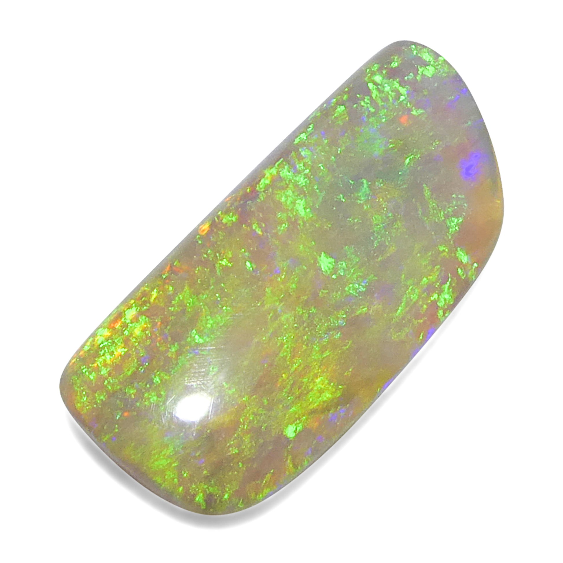 3.18ct Freeform Cabochon White Opal from Australia - Skyjems Wholesale Gemstones