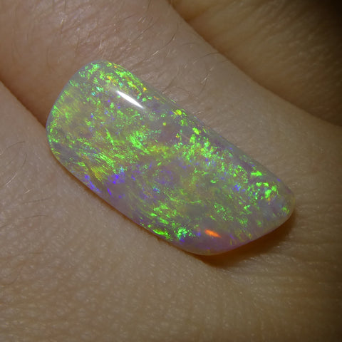 3.18ct Freeform Cabochon White Opal from Australia