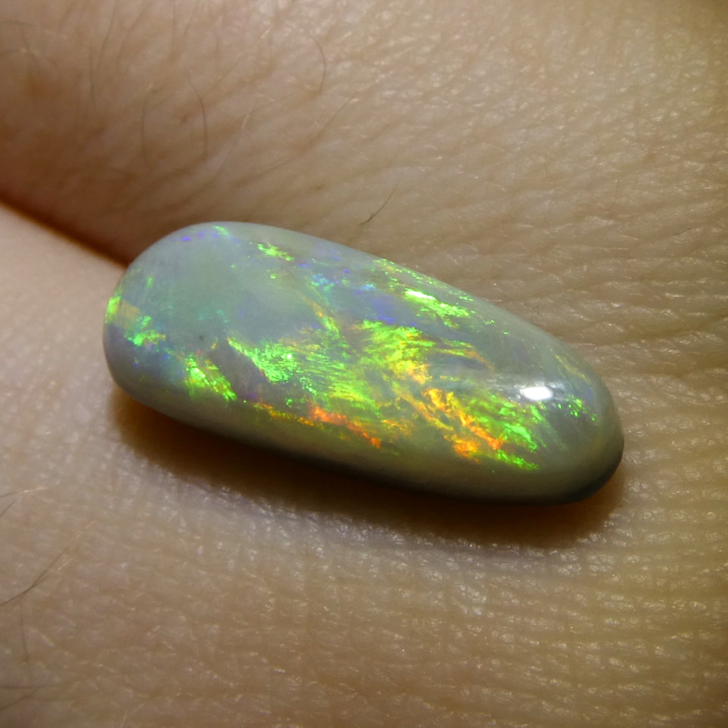 3.55ct Freeform Cabochon Gray Opal from Australia - Skyjems Wholesale Gemstones