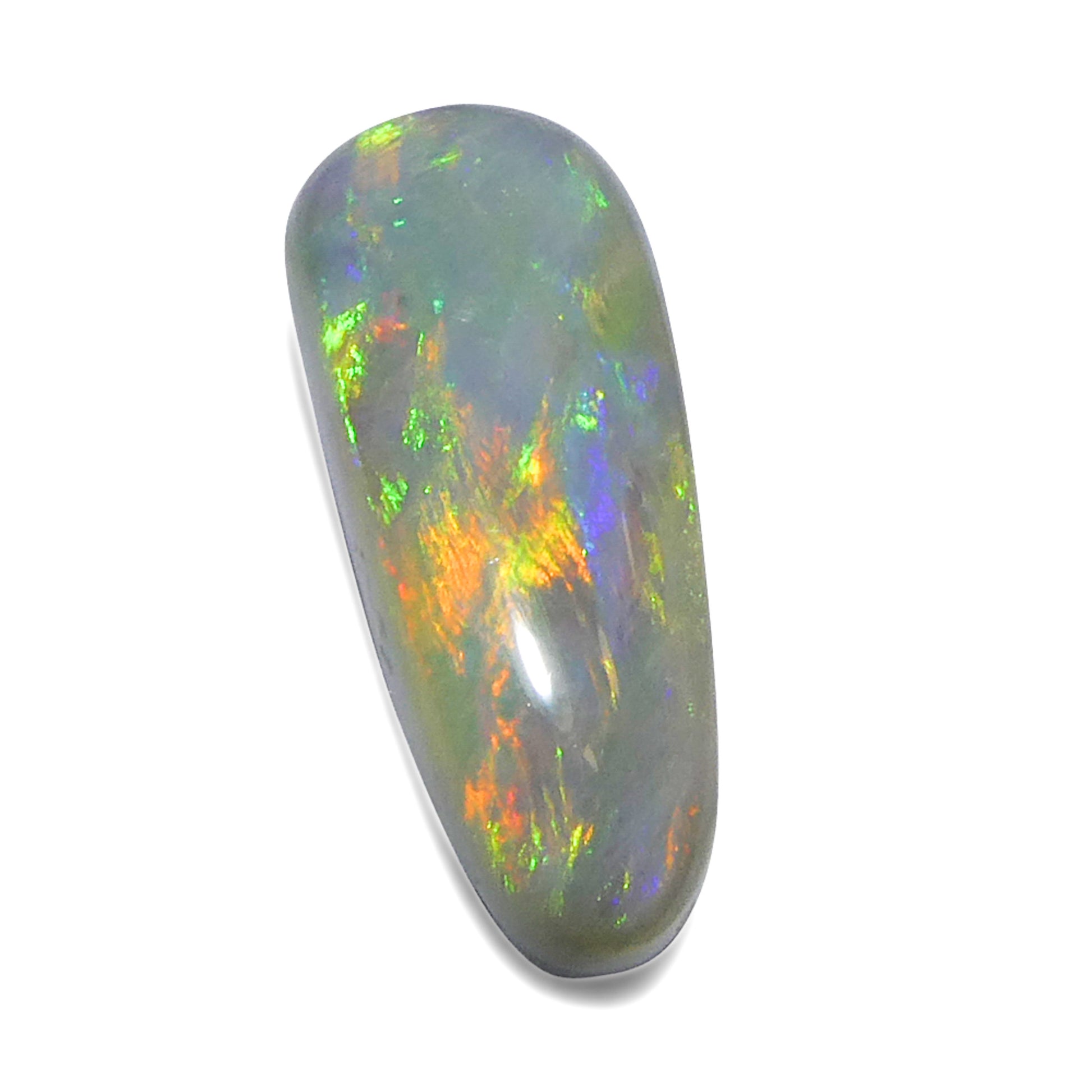 3.55ct Freeform Cabochon Gray Opal from Australia - Skyjems Wholesale Gemstones