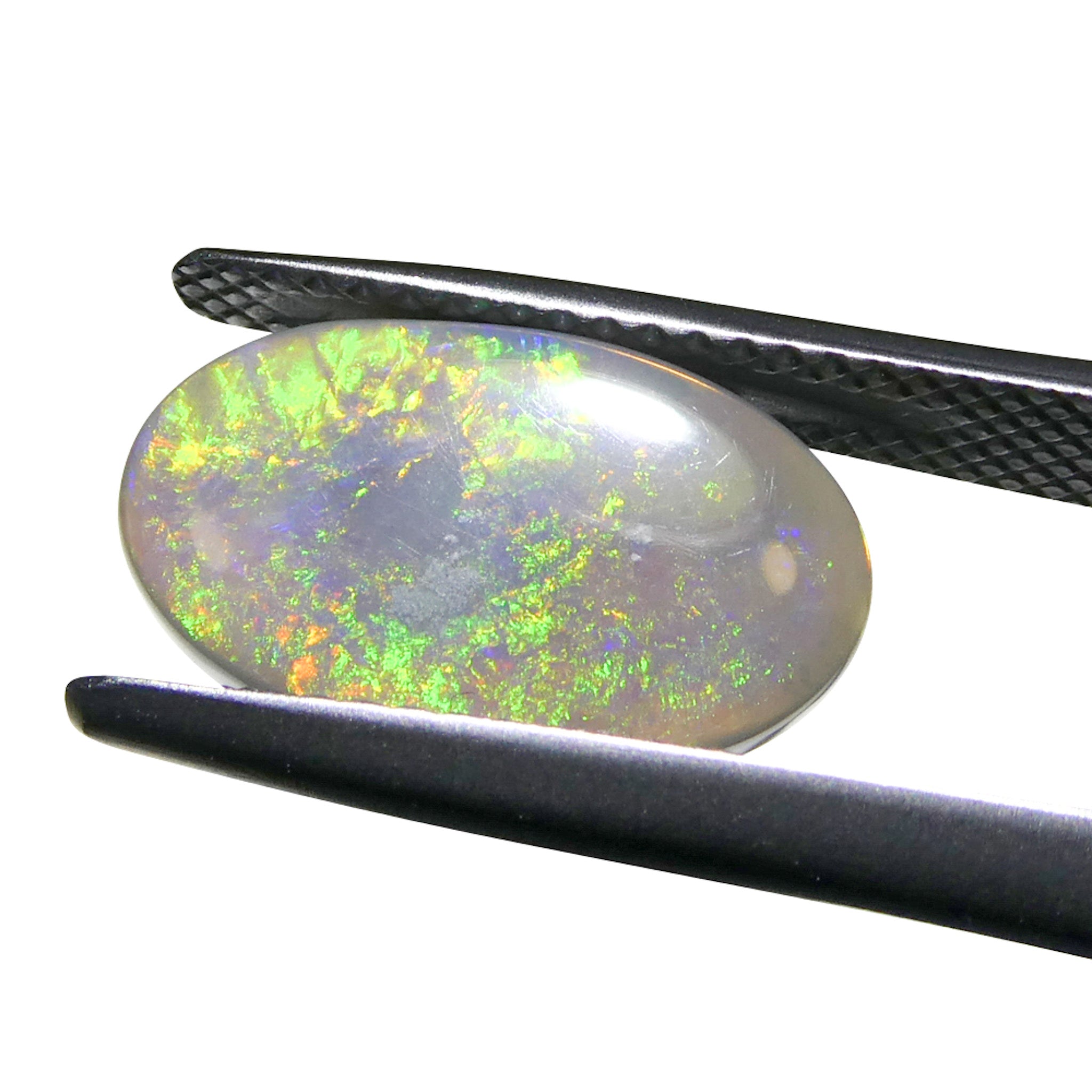 2.89ct Gray Oval Cabochon Opal from Australia, rare gemstone by SkyJems Canadian gem specialists