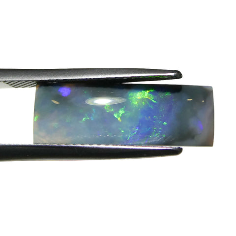 4.48ct Rectangular Cabochon Gray Opal from Australia
