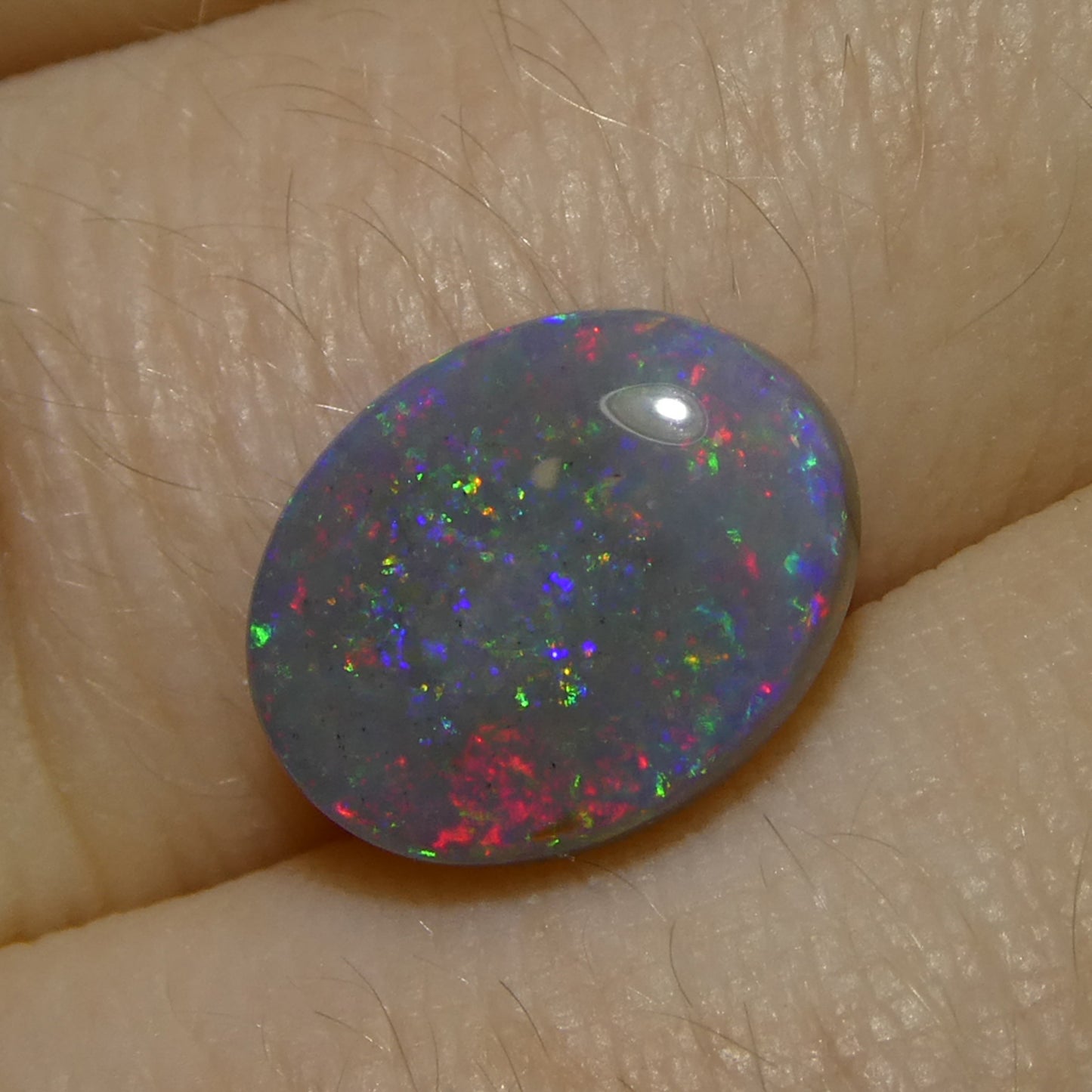 2.43ct Freeform Cabochon Gray Opal from Australia - Skyjems Wholesale Gemstones