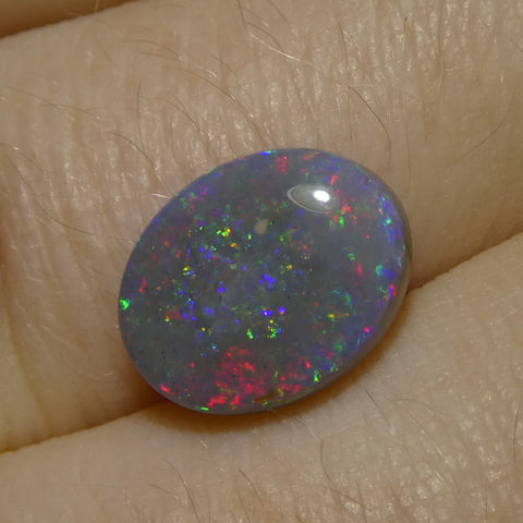 2.43ct Freeform Cabochon Gray Opal from Australia
