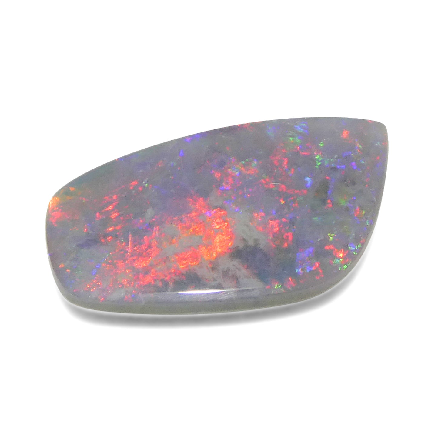 3.98ct Freeform Cabochon Gray Opal from Australia - Skyjems Wholesale Gemstones