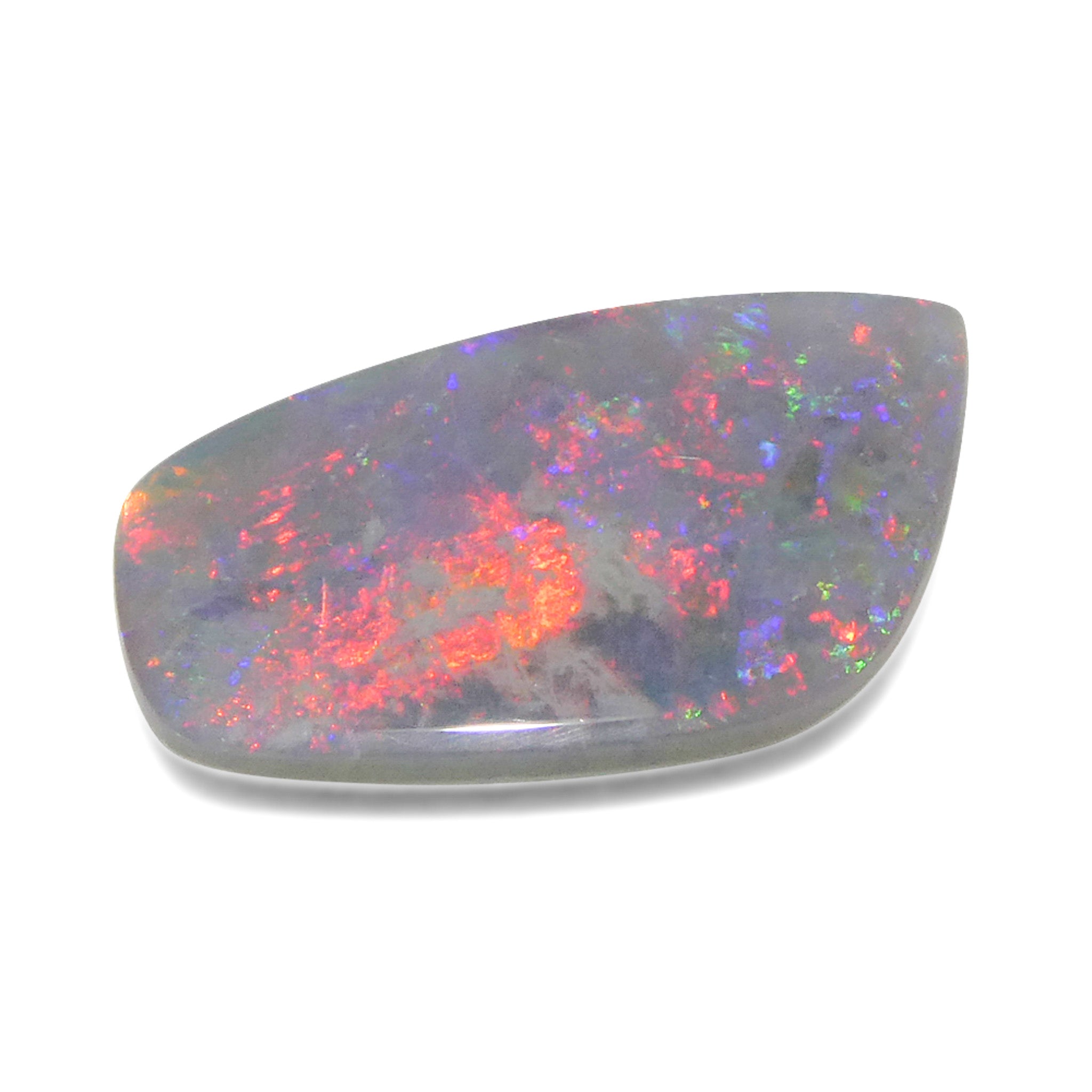 3.98ct Gray Australian Opal Cabochon with Play of Color from SkyJems Rare Gemstones Collection