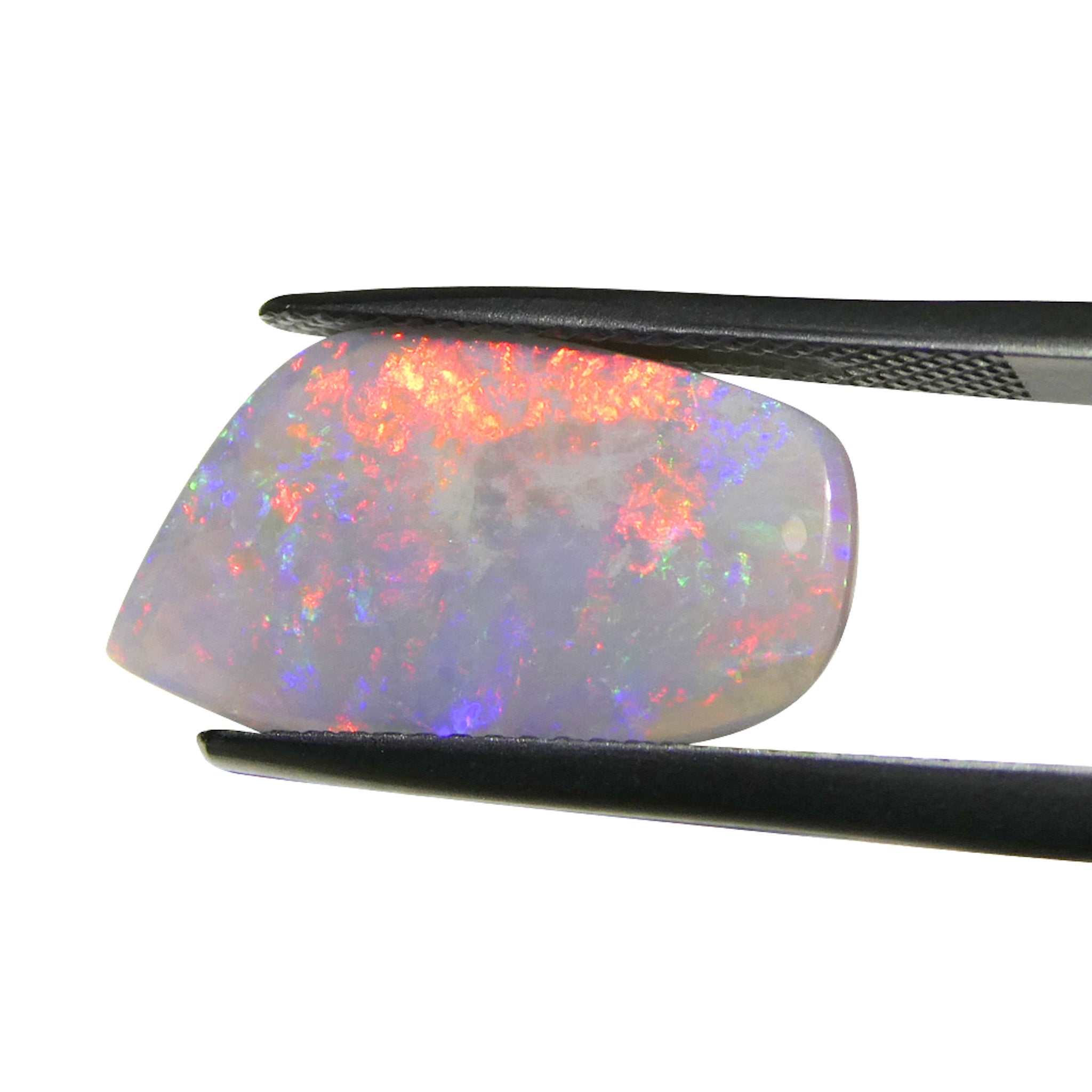 3.98ct Gray Australian Opal Cabochon with Play of Color from SkyJems Rare Gemstones Collection