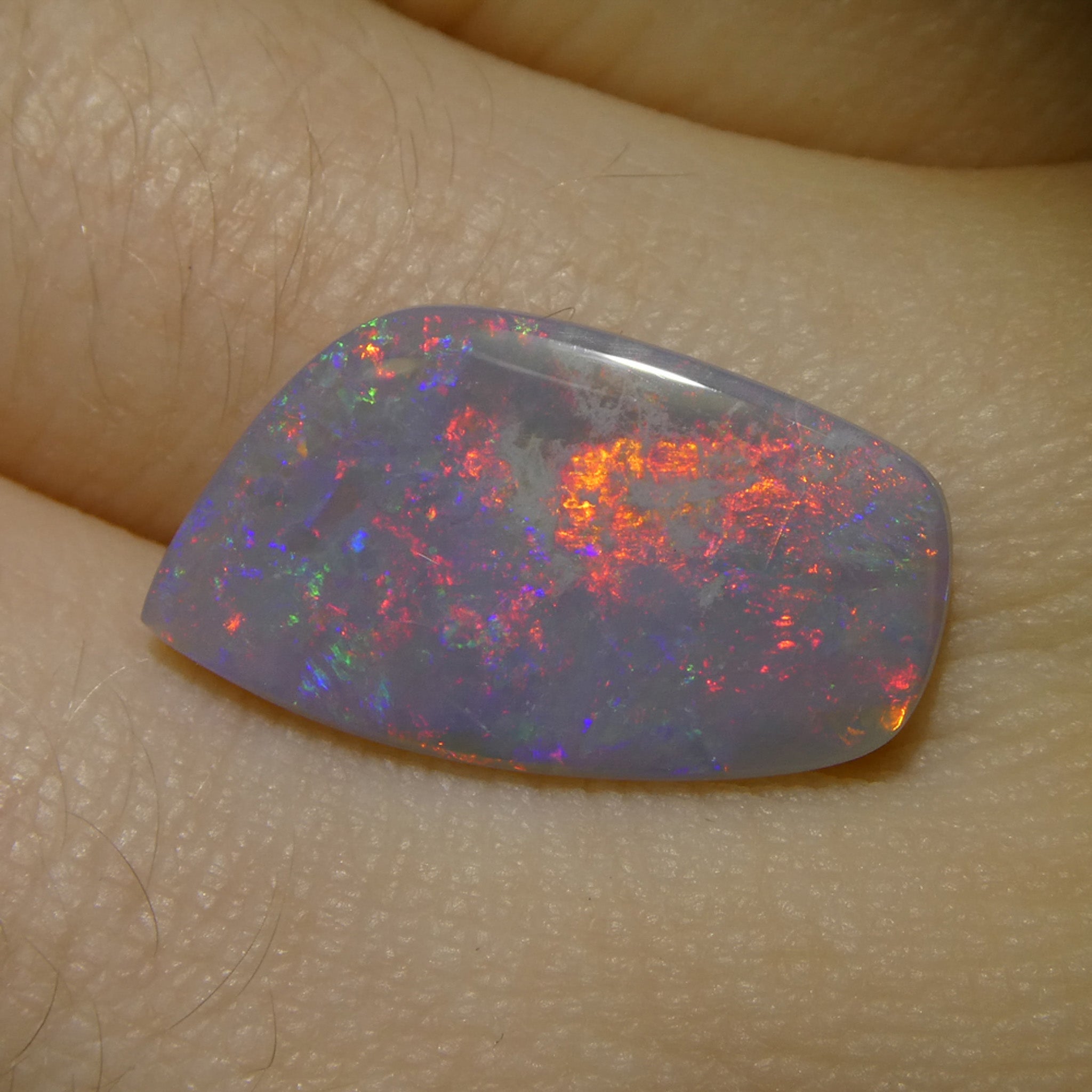 3.98ct N8 Freeform Gray Opal from Australia