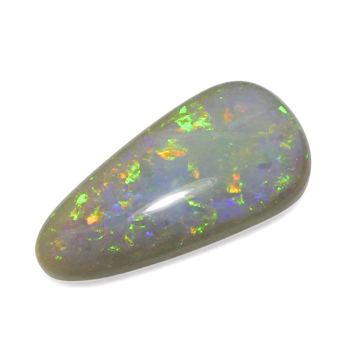 4.74ct Freeform Cabochon Gray Opal from Australia - Skyjems Wholesale Gemstones