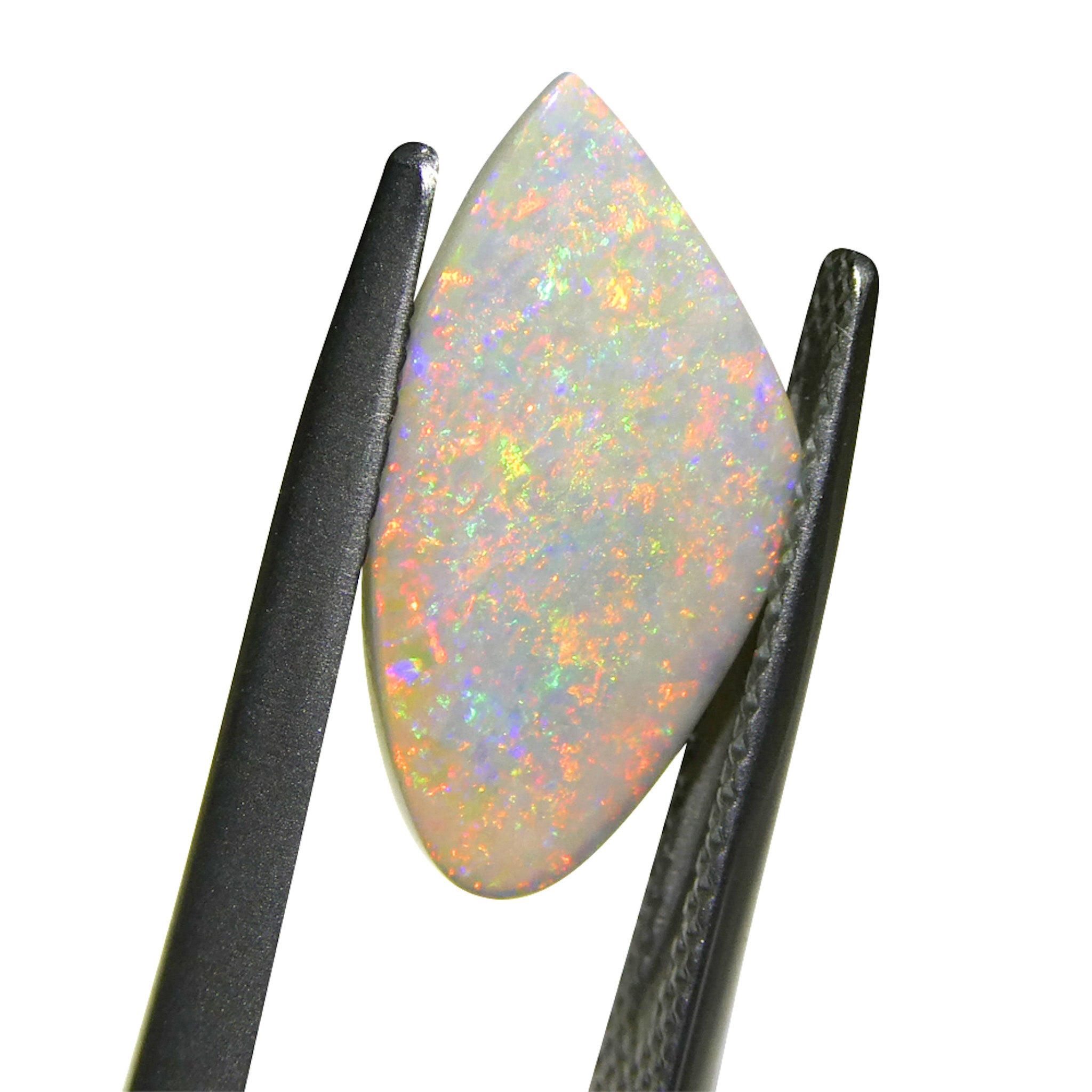 1.7ct Freeform Gray Australian Opal Cabochon with Play of Color by SkyJems, Rare Gemstone Collector's Specimen