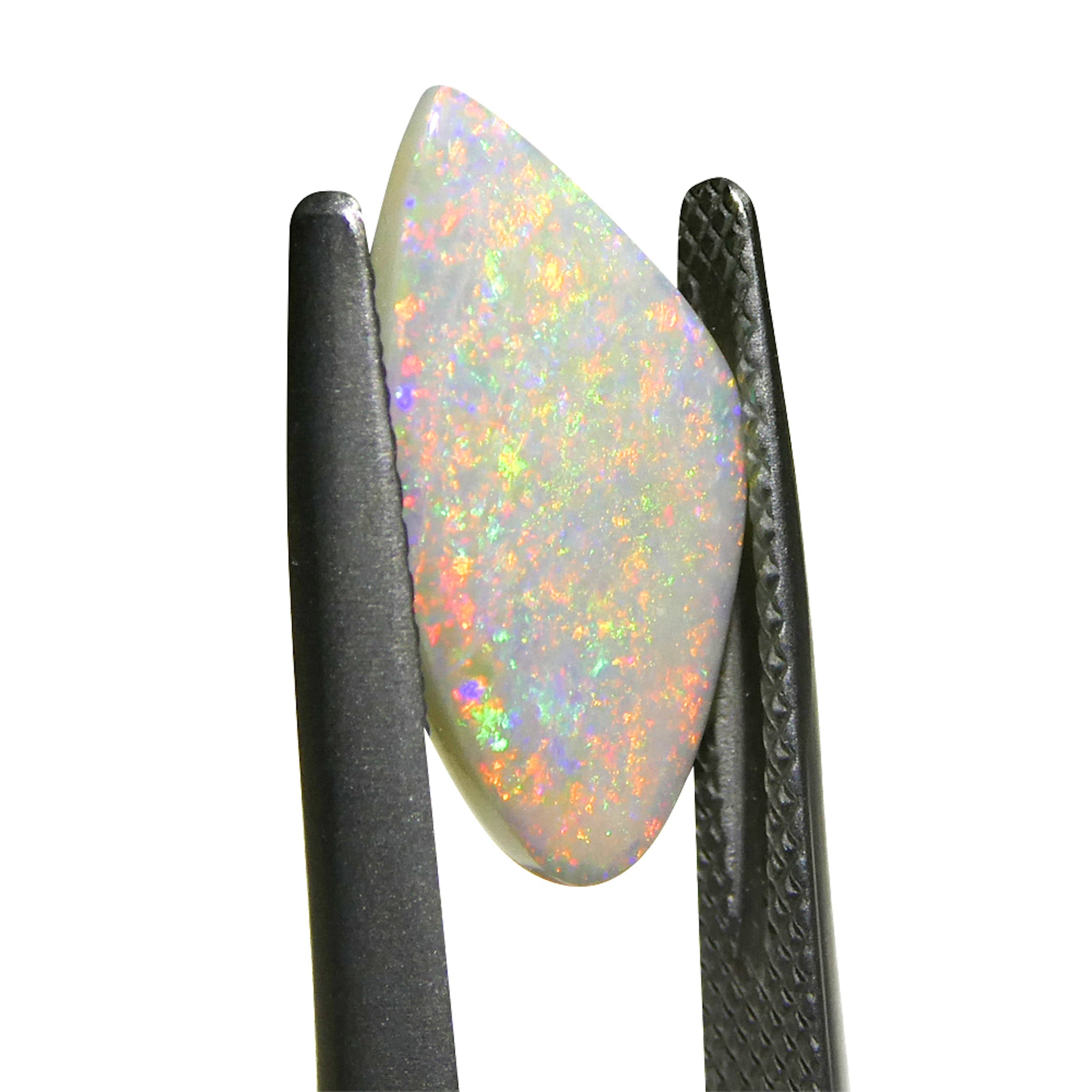 1.7ct Freeform Gray Australian Opal Cabochon with Play of Color by SkyJems, Rare Gemstone Collector's Specimen