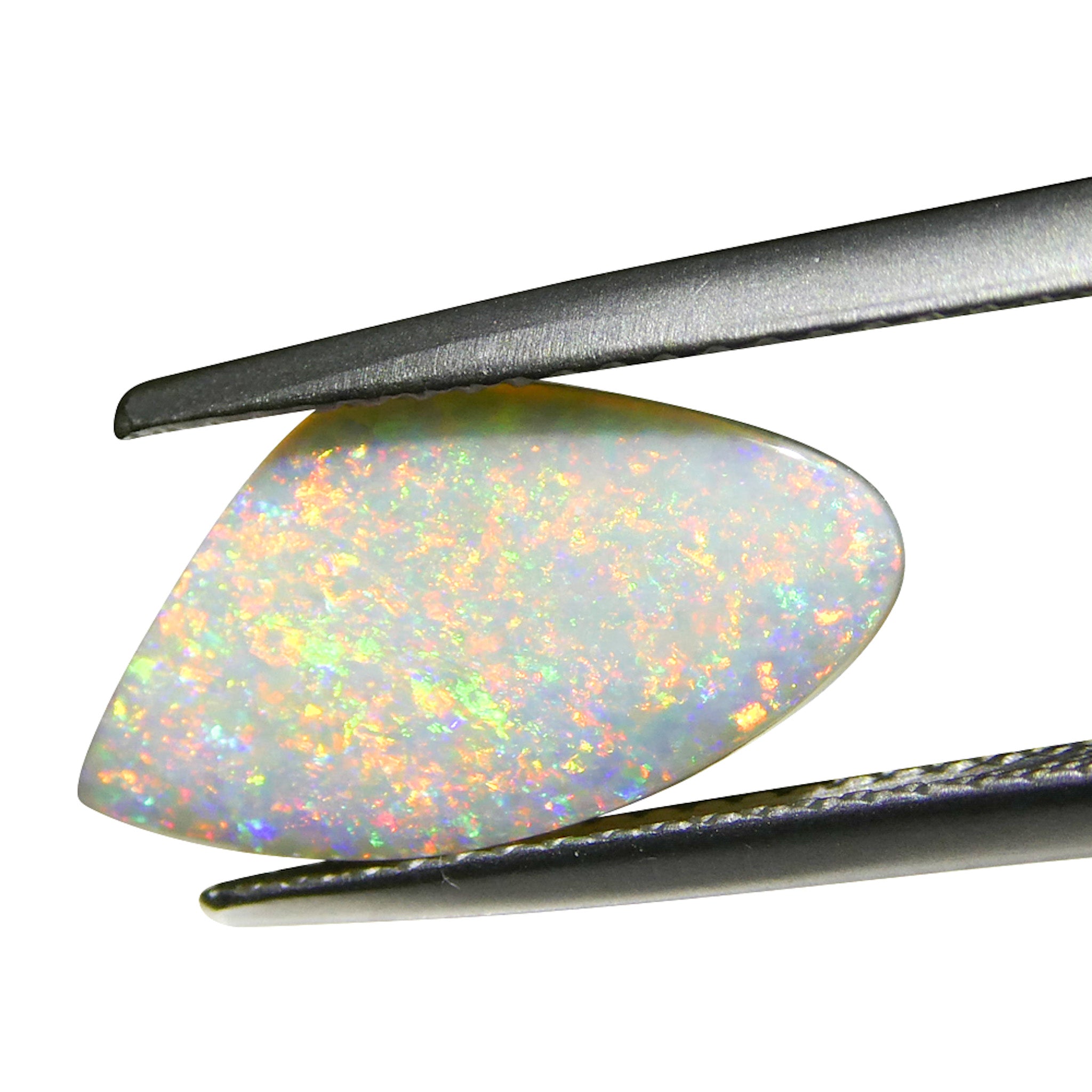 1.7ct Freeform Gray Australian Opal Cabochon with Play of Color by SkyJems, Rare Gemstone Collector's Specimen