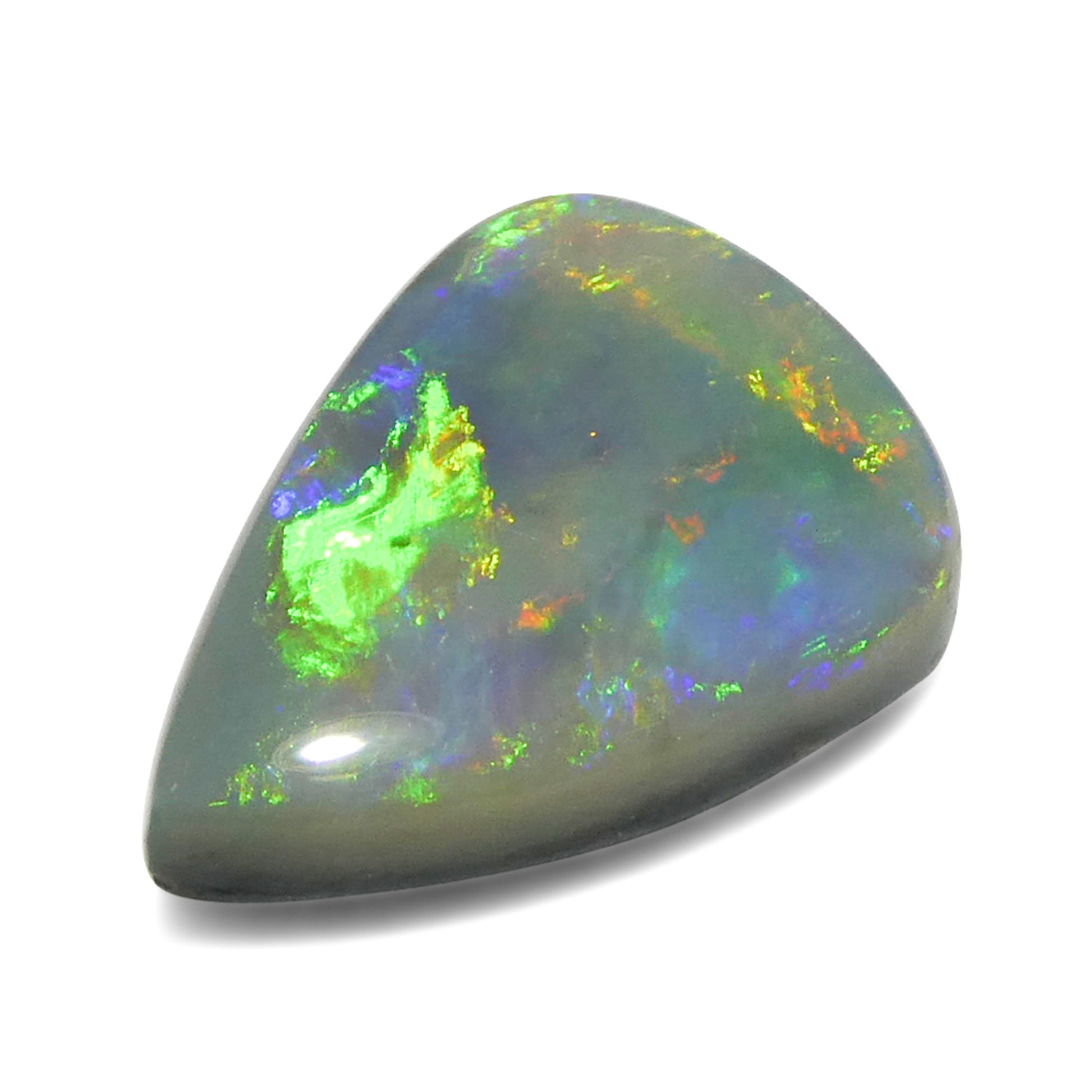 2.57ct Freeform Cabochon Gray Opal from Australia - Skyjems Wholesale Gemstones