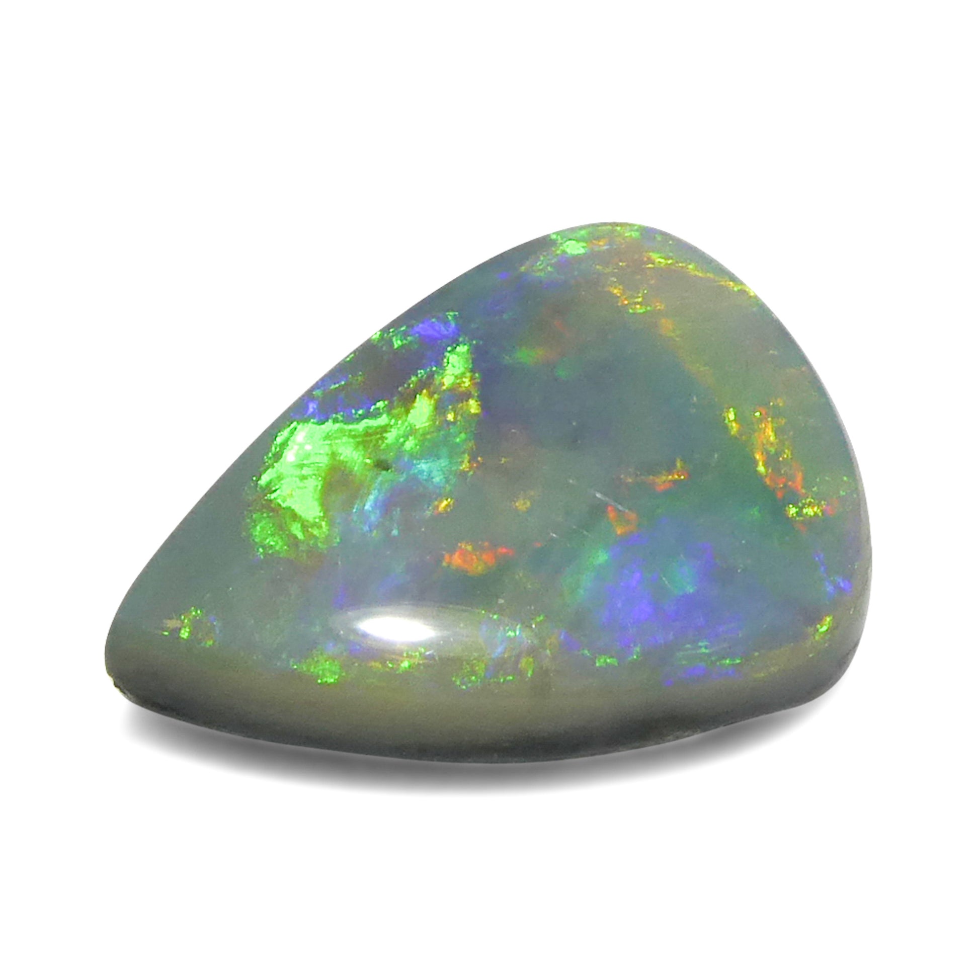 2.57ct Freeform Cabochon Gray Opal from Australia - Skyjems Wholesale Gemstones