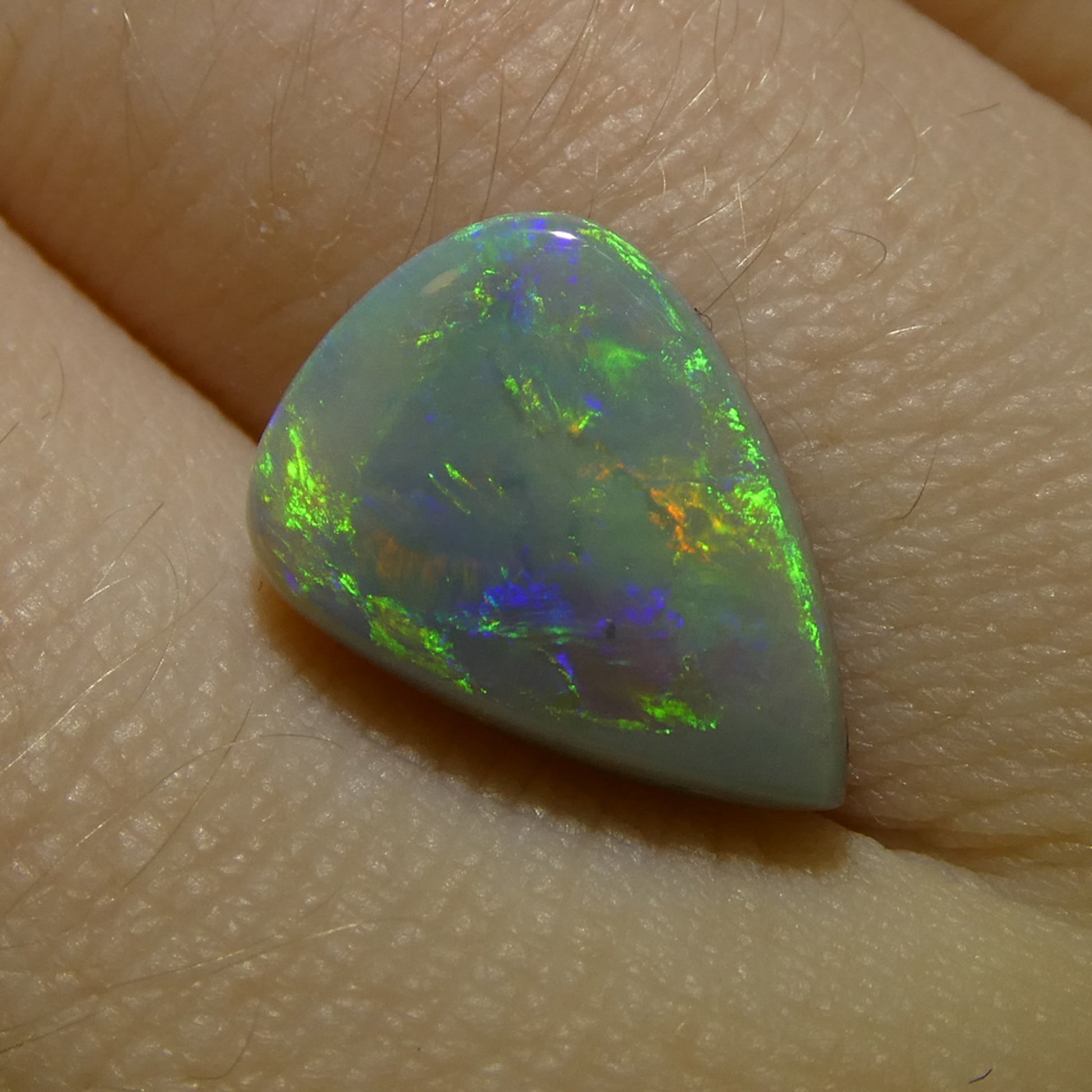 2.57ct Freeform Cabochon Gray Opal from Australia - Skyjems Wholesale Gemstones