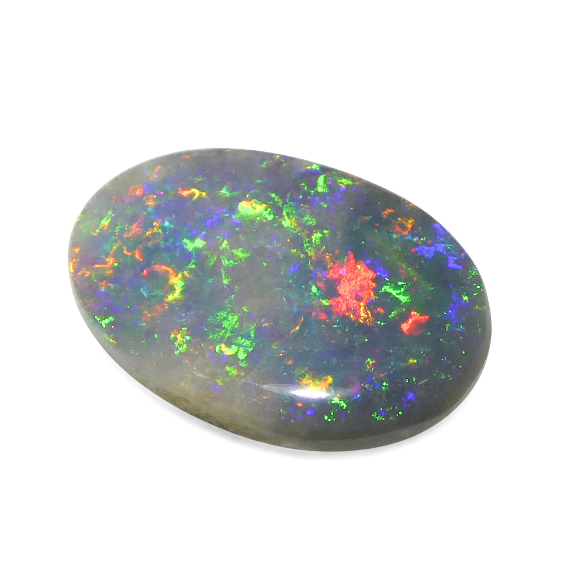 1.37ct Freeform Cabochon Gray Opal from Australia - Skyjems Wholesale Gemstones