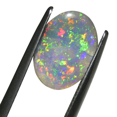 1.37ct Freeform Cabochon Gray Opal from Australia - Skyjems Wholesale Gemstones