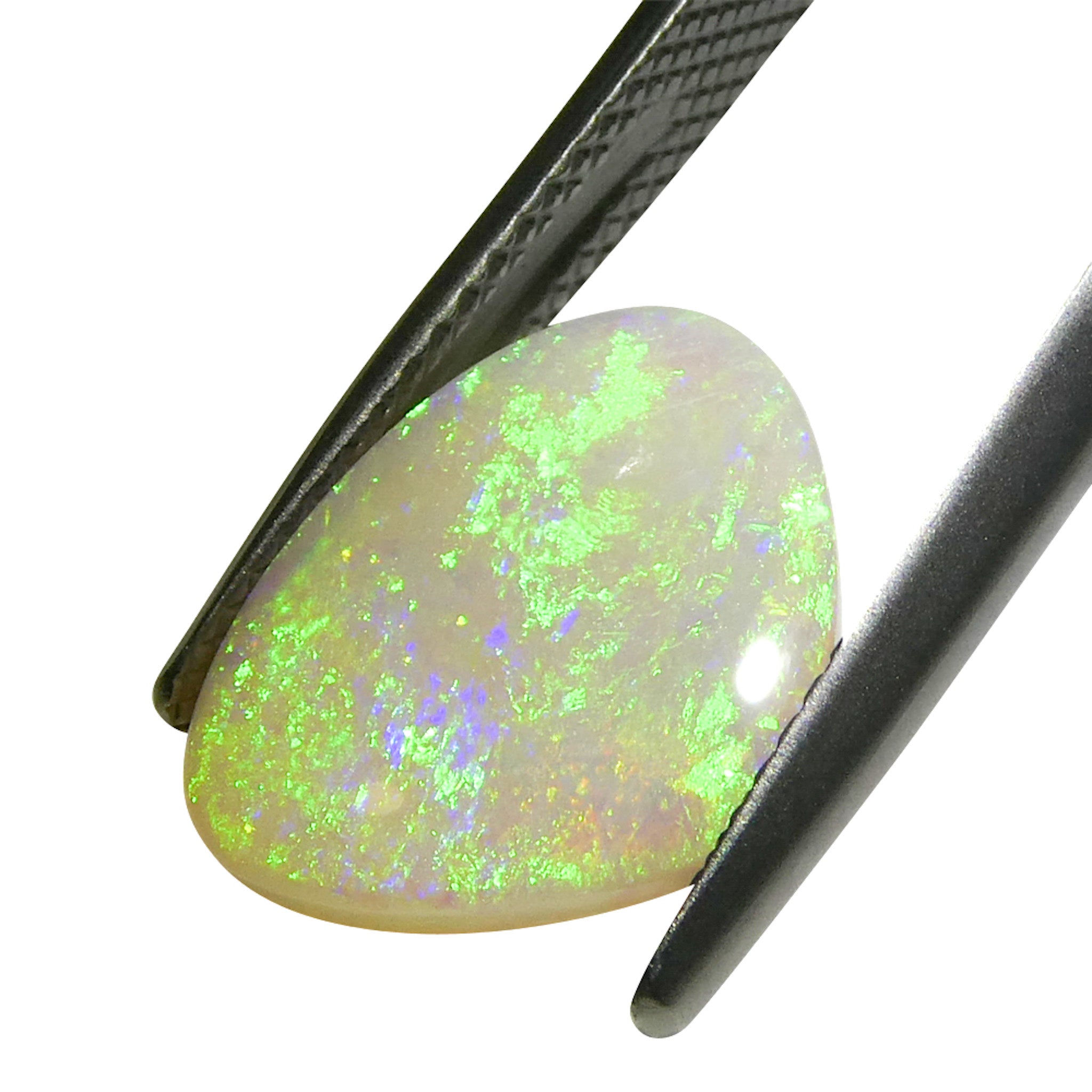 2.38ct Gray Australian Opal Cabochon with Play of Color by SkyJems, rare freeform gemstone from Down Under