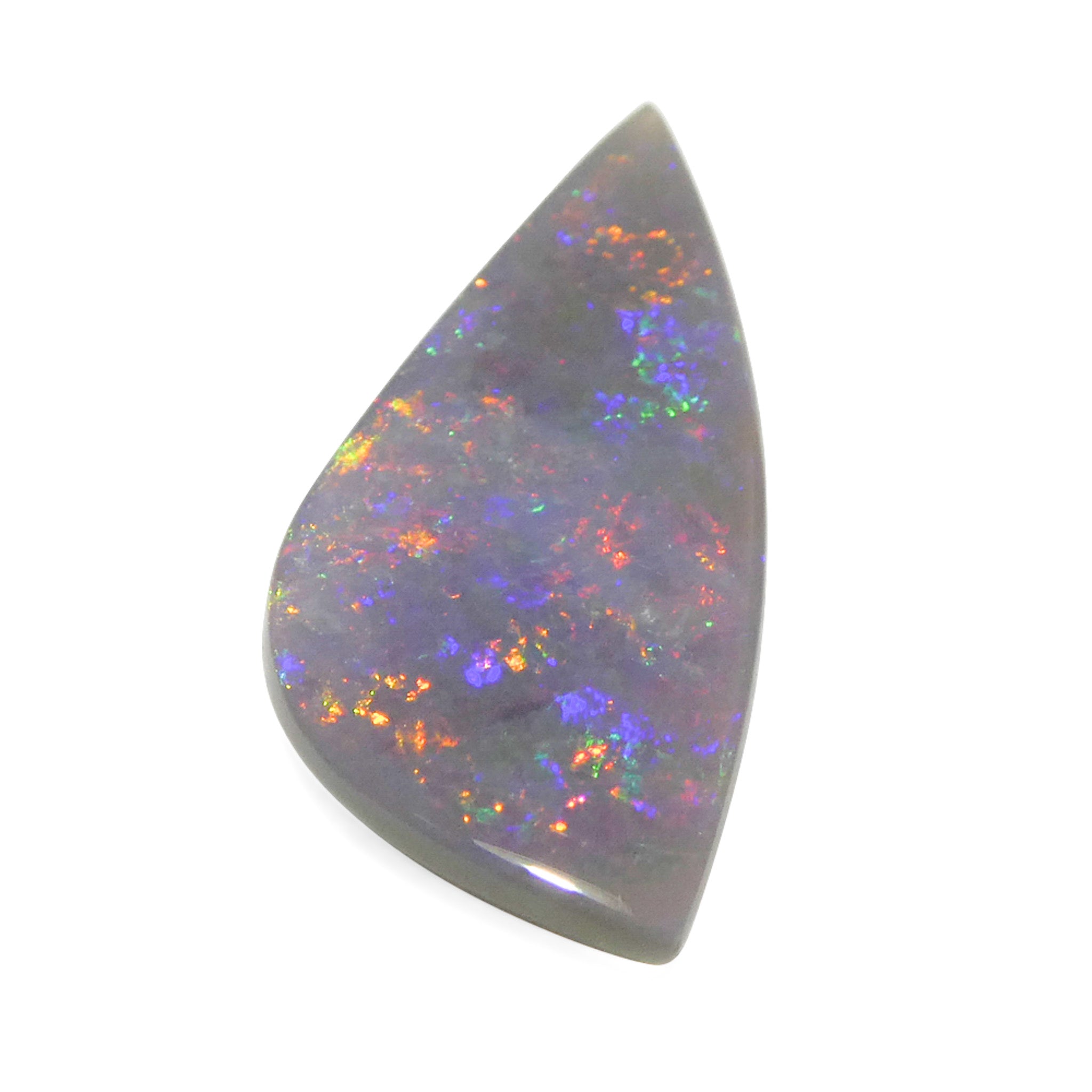 2.36ct Gray Australian Opal Cabochon with Play of Color by SkyJems - Rare Freeform Gemstone