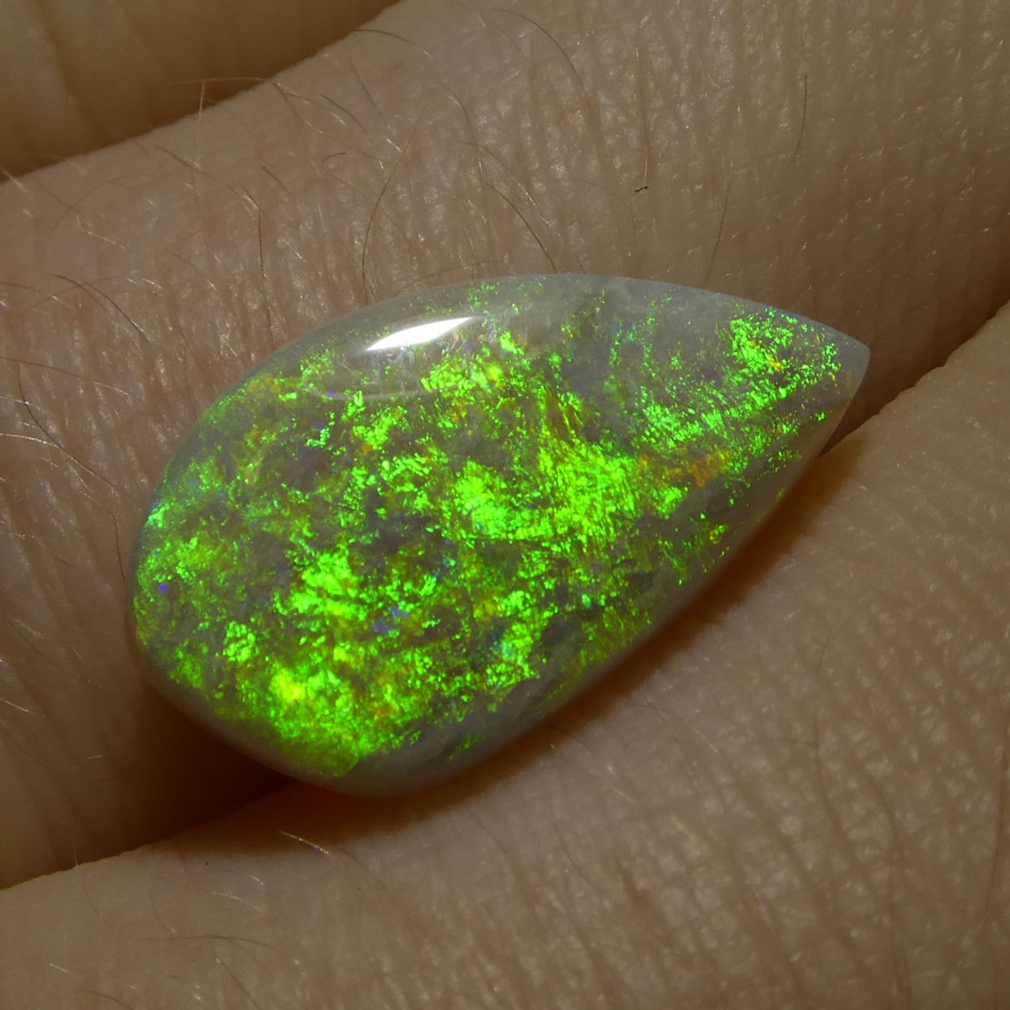 3.12ct Freeform Cabochon Gray Opal from Australia - Skyjems Wholesale Gemstones