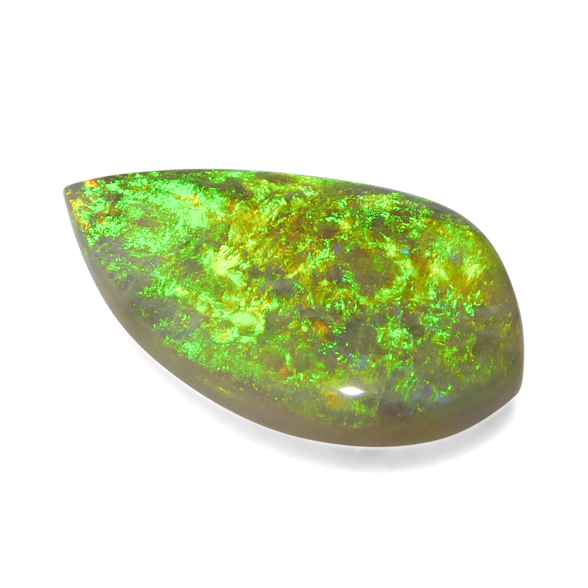 3.12ct Freeform Cabochon Gray Opal from Australia - Skyjems Wholesale Gemstones