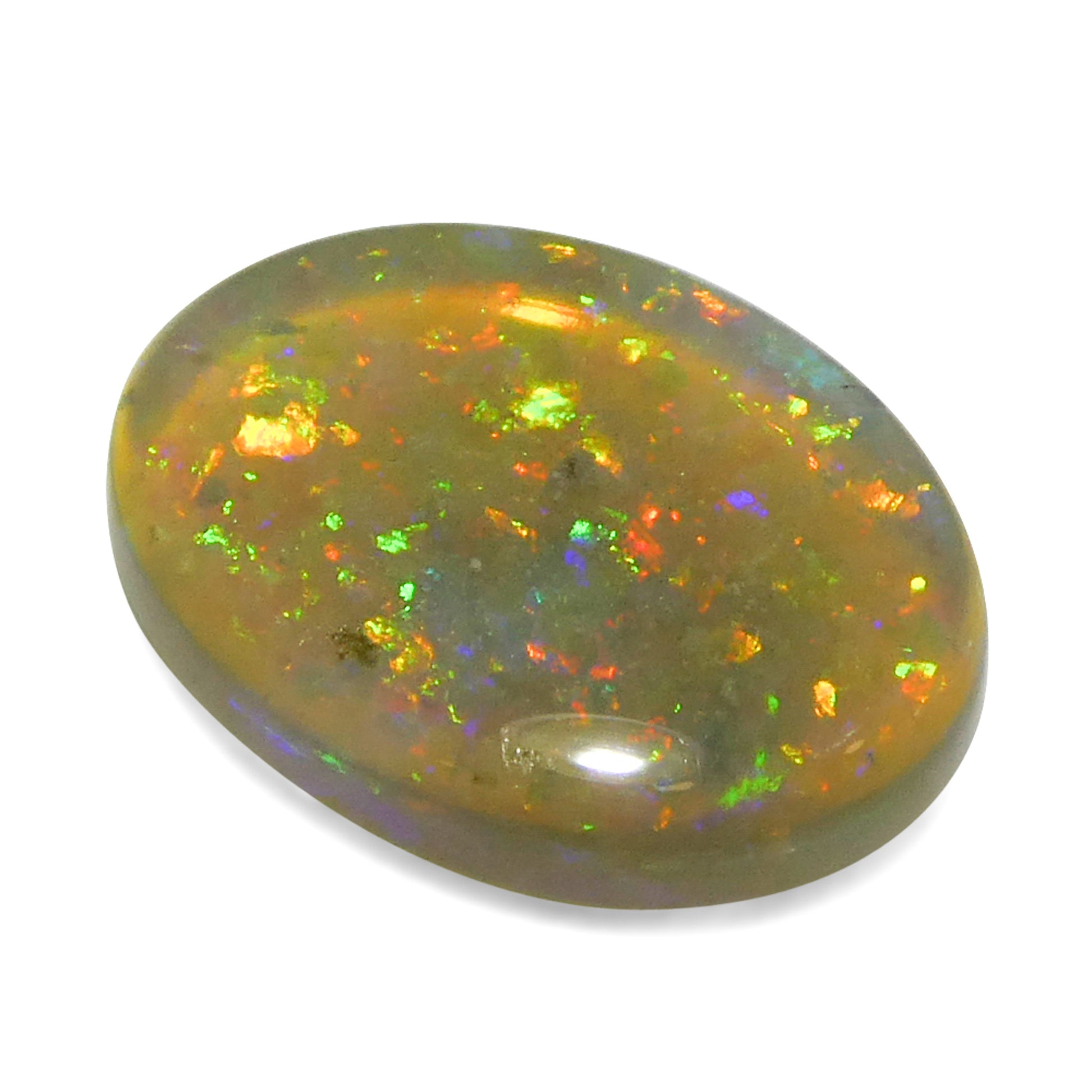 1.54ct Oval Cabochon White Opal from Australia - Skyjems Wholesale Gemstones