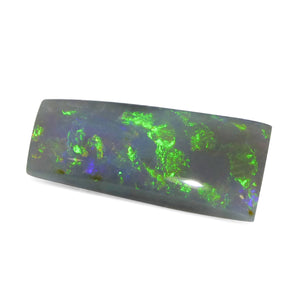 2.73ct Rectangular Freeform Cabochon Gray Opal from Australia - Skyjems Wholesale Gemstones