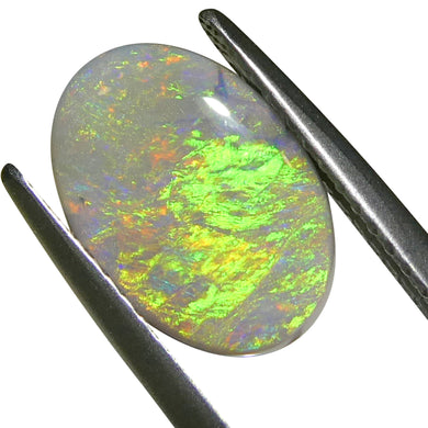 2ct Oval Cabochon Gray Opal from Australia - Skyjems Wholesale Gemstones