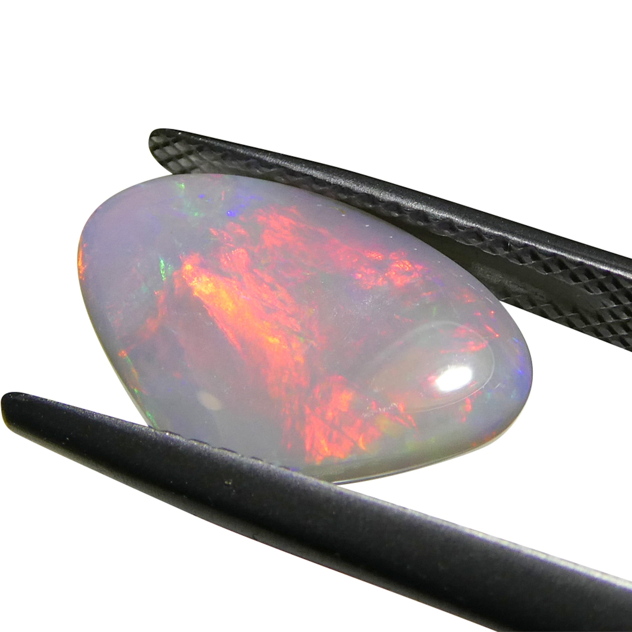 2.92ct Gray Australian Opal Cabochon with Play of Color by SkyJems, Rare Freeform Gemstone