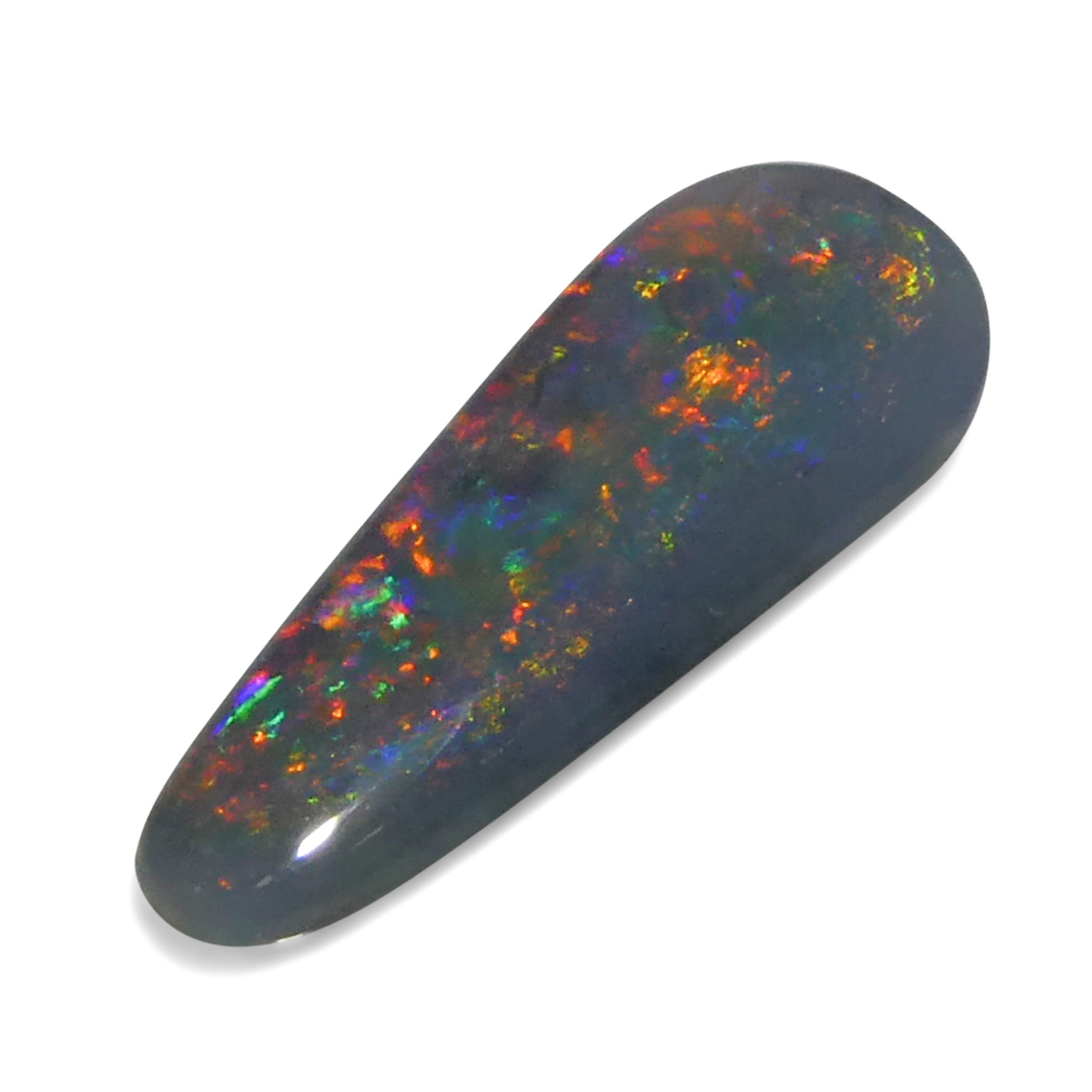 0.84ct Gray Australian Opal Cabochon with Play of Color from SkyJems Rare Gemstones Collection