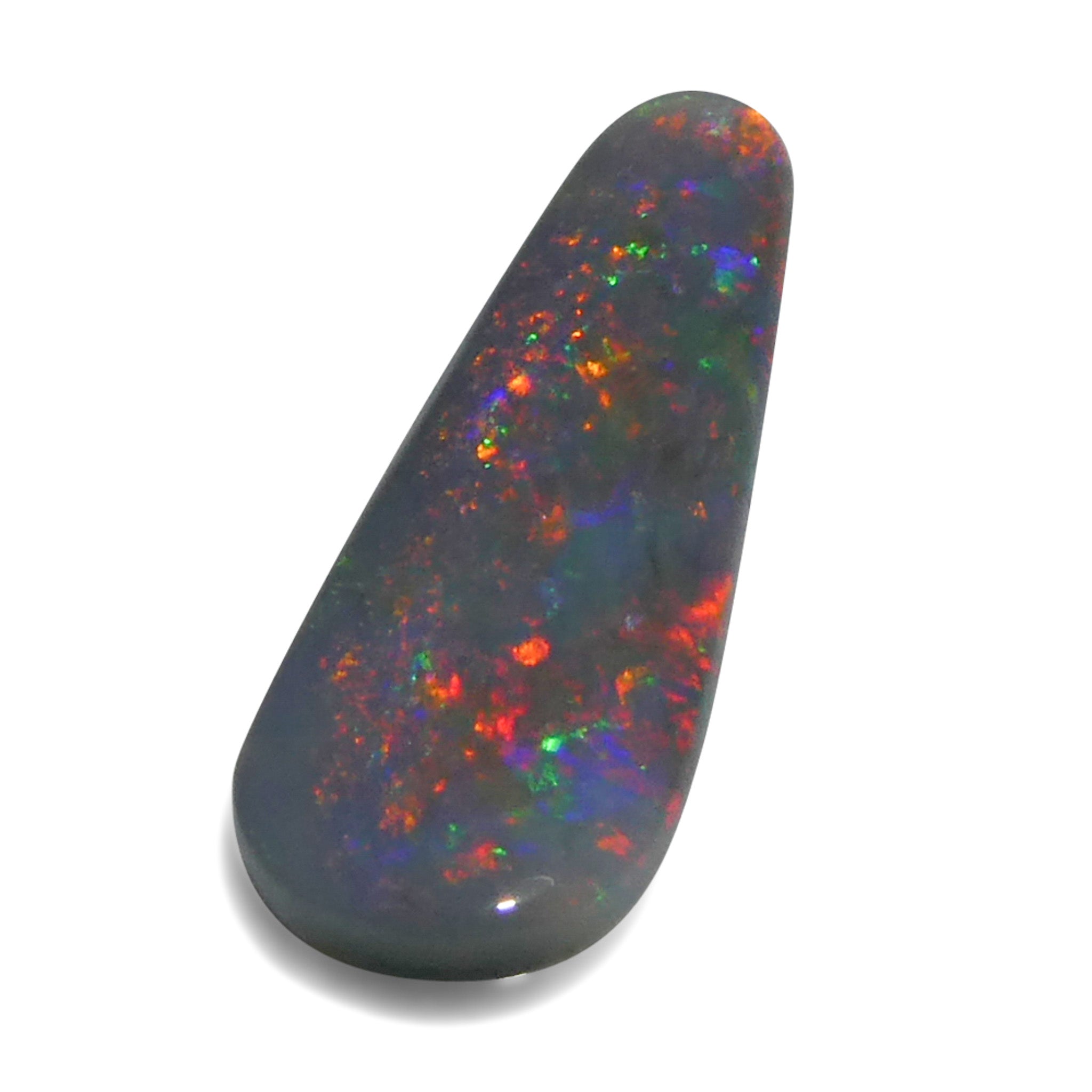0.84ct Freeform Gray Australian Opal Cabochon with Play of Color by SkyJems, Rare Gemstone Collector's Specimen