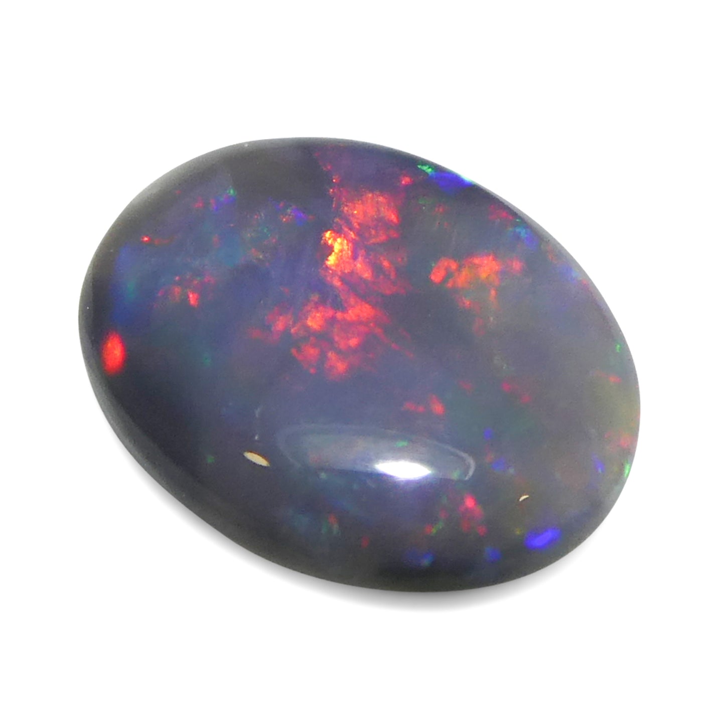 0.49ct Oval Cabochon Gray Opal from Australia - Skyjems Wholesale Gemstones