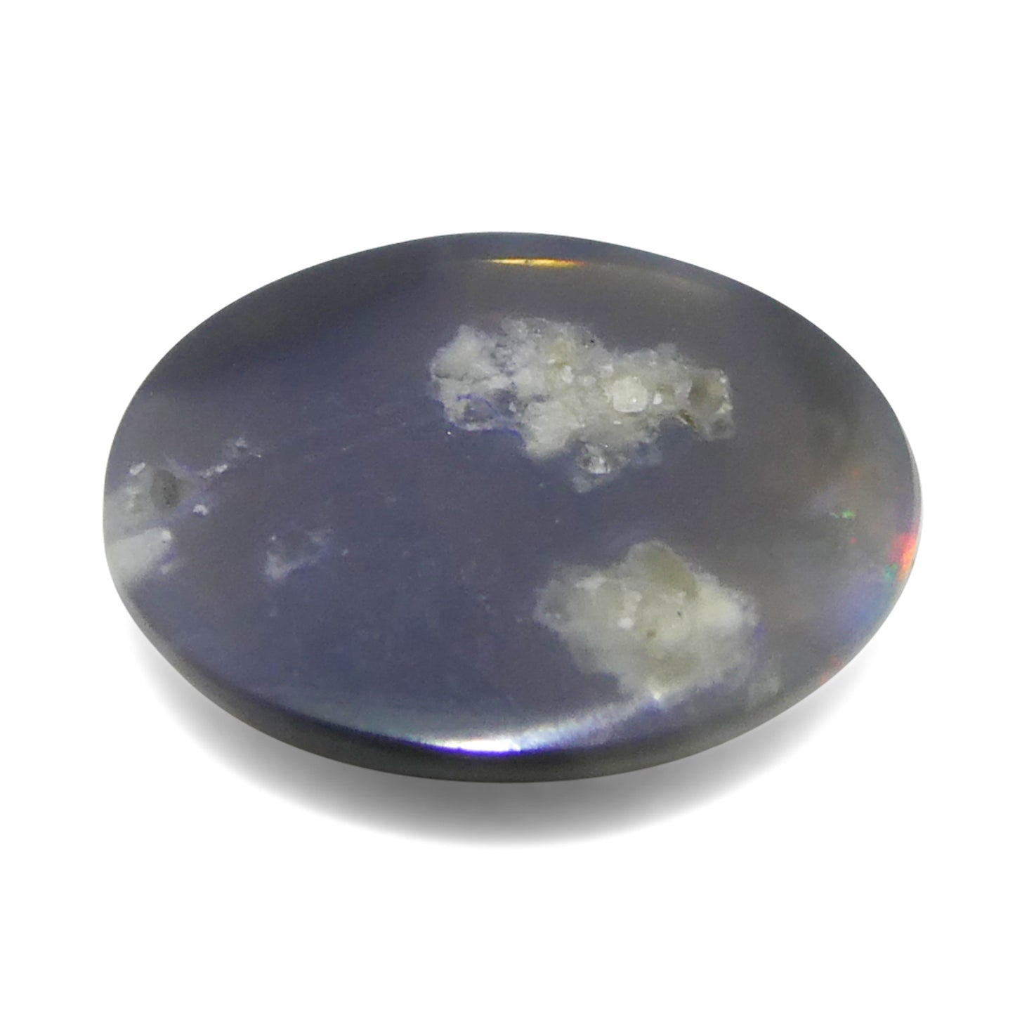 0.49ct Oval Cabochon Gray Opal from Australia - Skyjems Wholesale Gemstones