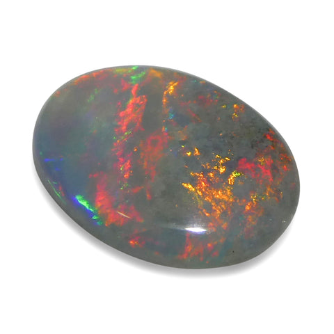 0.54ct Oval Cabochon Gray Opal from Australia