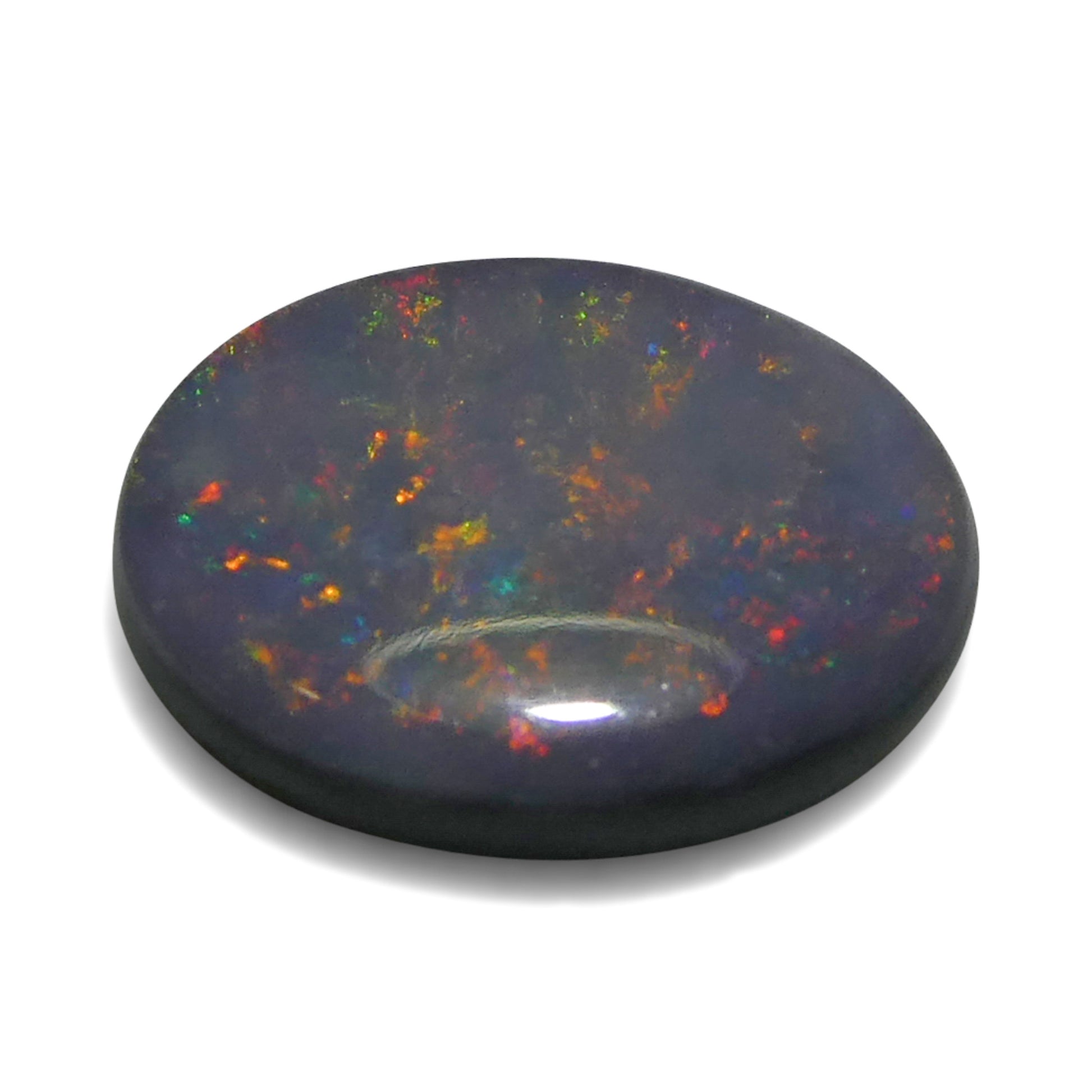 0.62ct Oval Cabochon Gray Opal from Australia - Skyjems Wholesale Gemstones