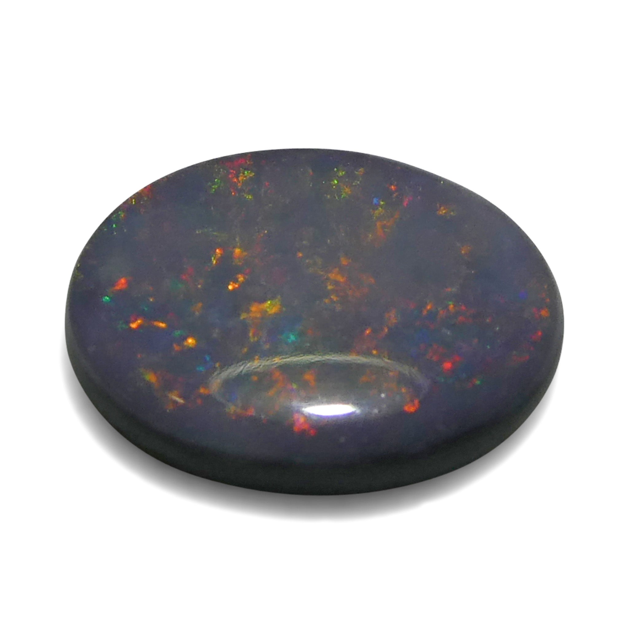 0.62ct Gray Australian Opal Cabochon with Play of Color from SkyJems Rare Gemstones Collection