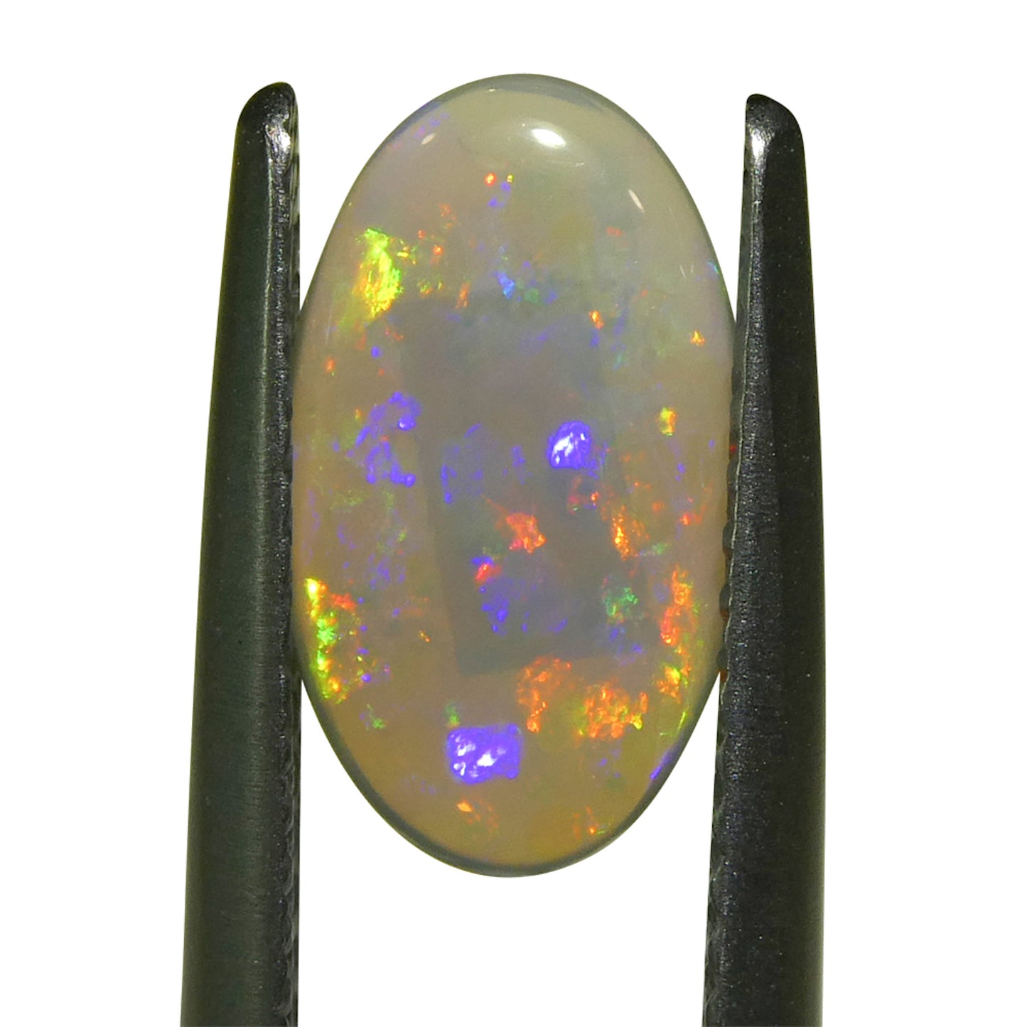 1.32ct Oval Cabochon White Opal from Australia - Skyjems Wholesale Gemstones