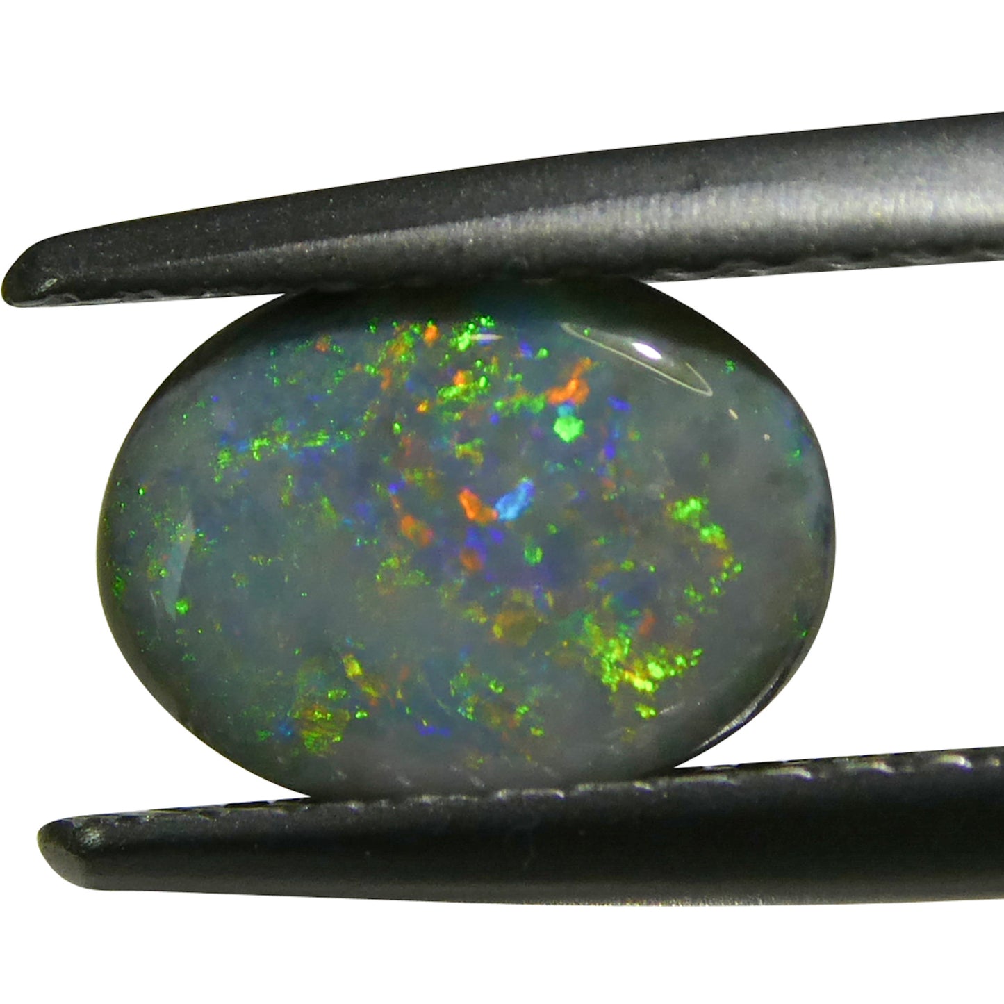 0.64ct Oval Cabochon Gray Opal from Australia - Skyjems Wholesale Gemstones