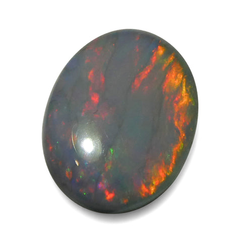 0.57ct Oval Cabochon Gray Opal from Australia