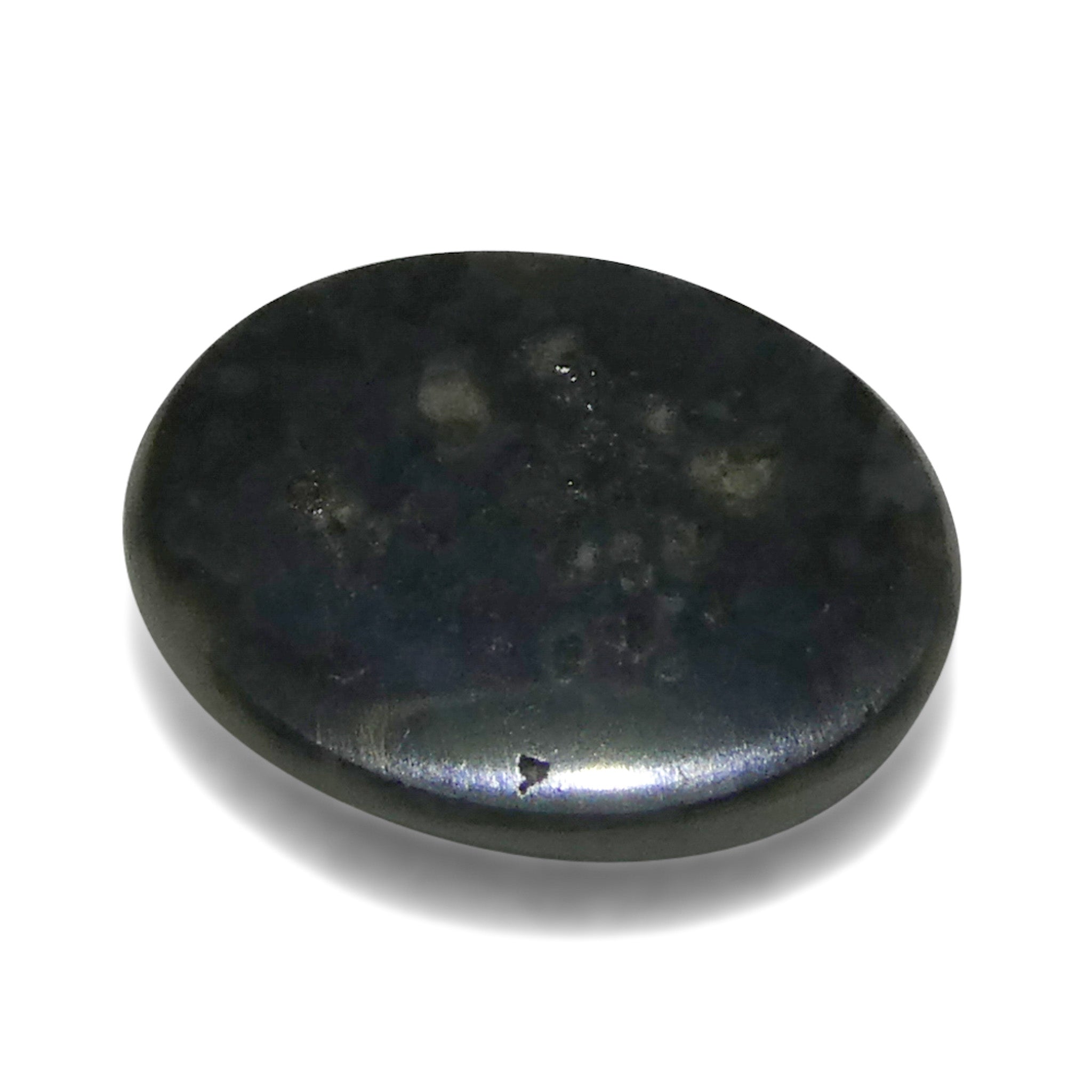 0.67ct Gray Oval Cabochon Opal from Australia with Play of Color, premium gemstone by SkyJems Canadian gem specialists