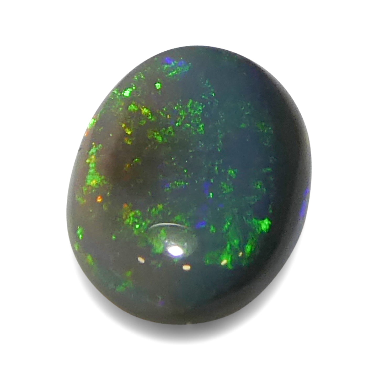 0.59ct Oval Cabochon Gray Opal from Australia